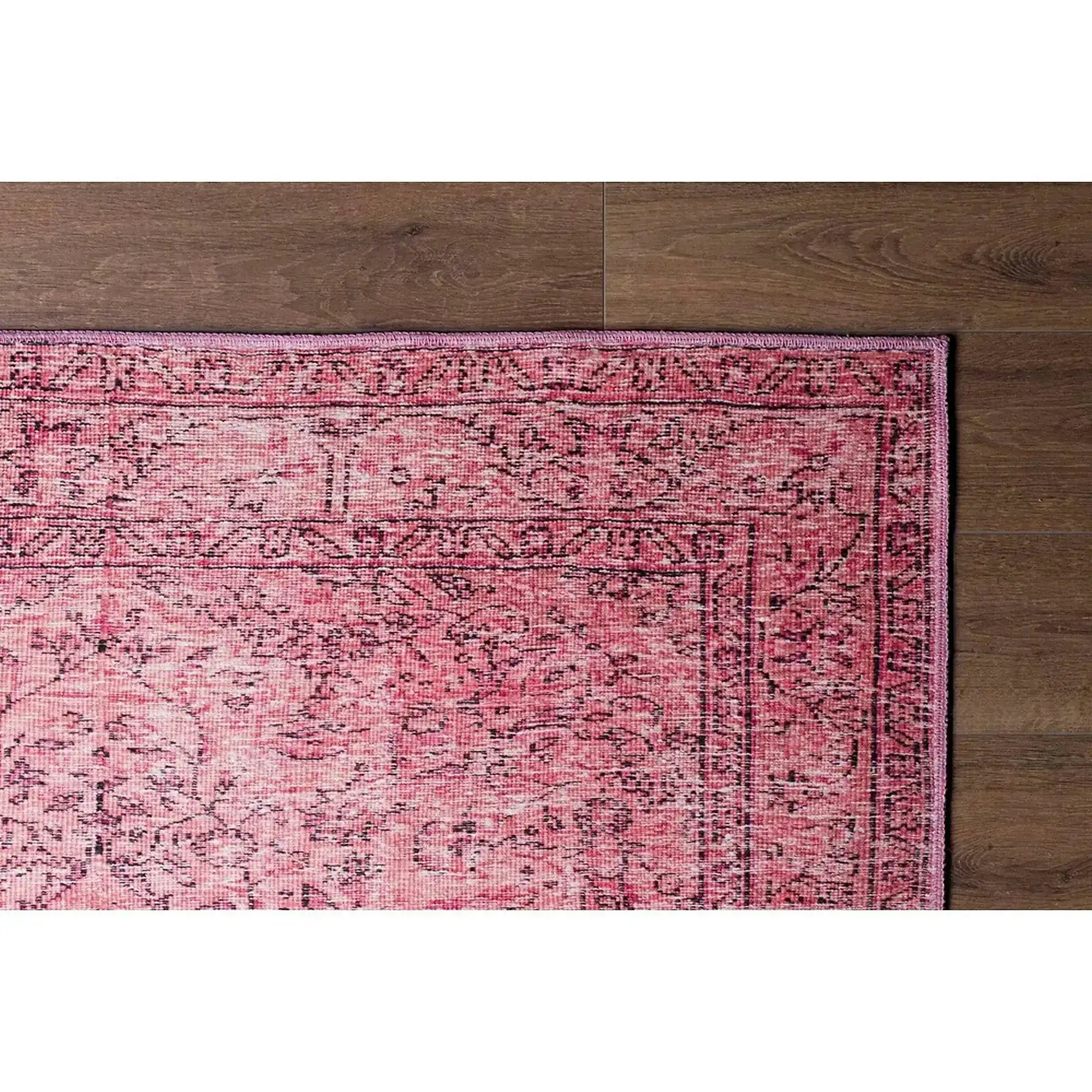 Covor DORIAN CHENILLE, 75x150 cm, forma dreptunghiulara, poliester, roz, AL 137