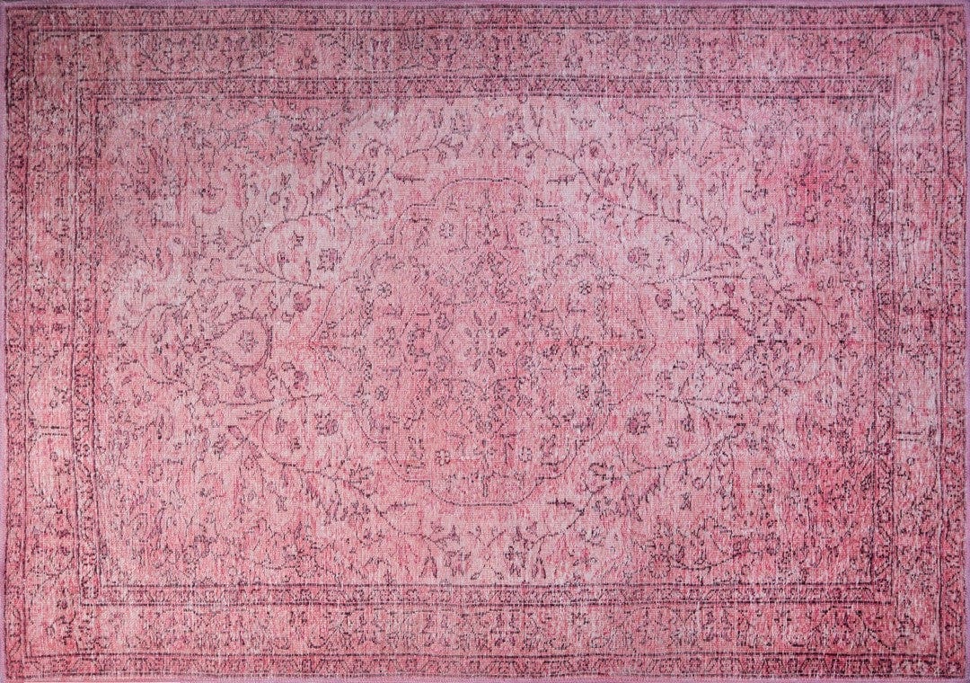 Covor DORIAN CHENILLE, 75x150 cm, forma dreptunghiulara, poliester, roz, AL 137