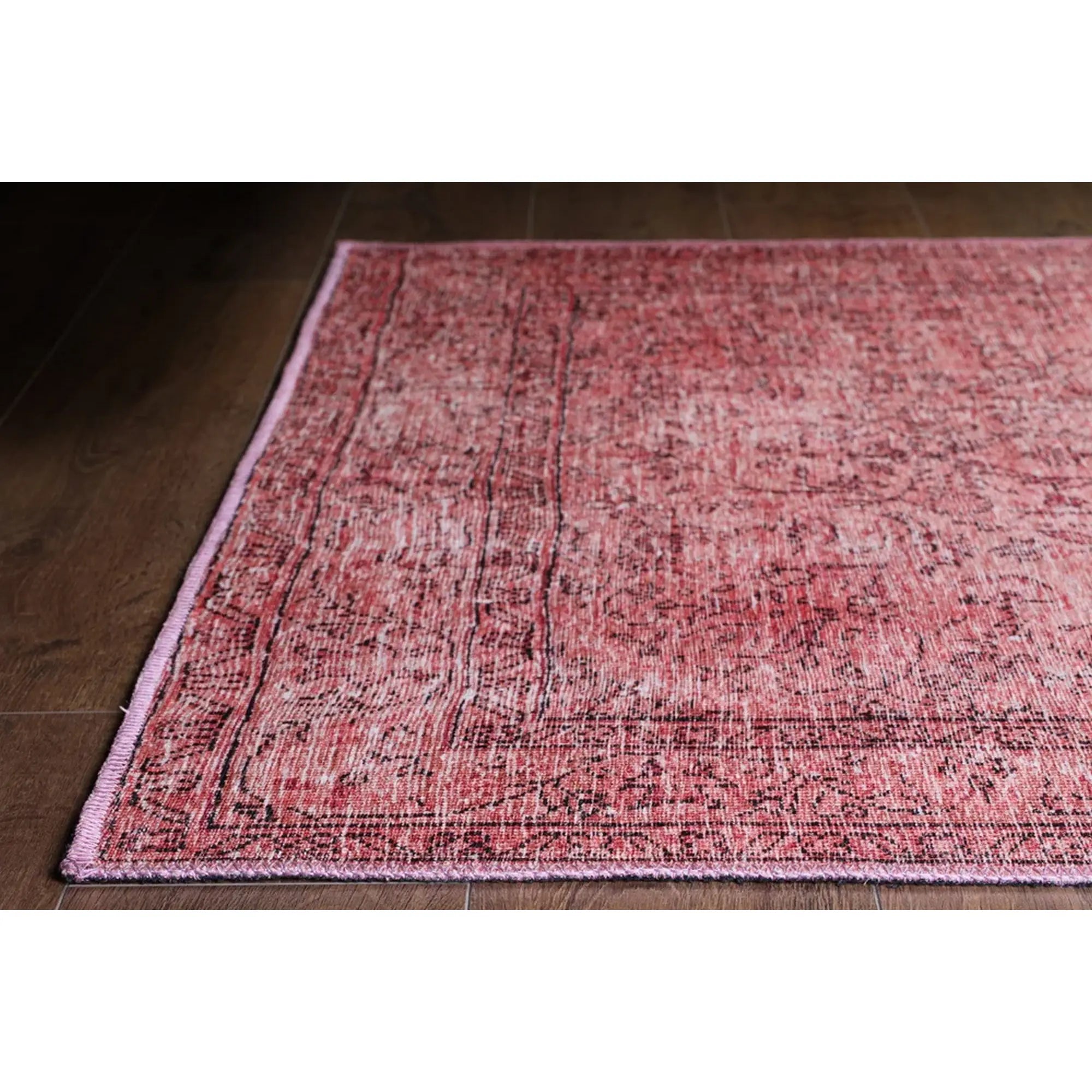 Covor DORIAN CHENILLE, 75x150 cm, forma dreptunghiulara, poliester, roz, AL 137