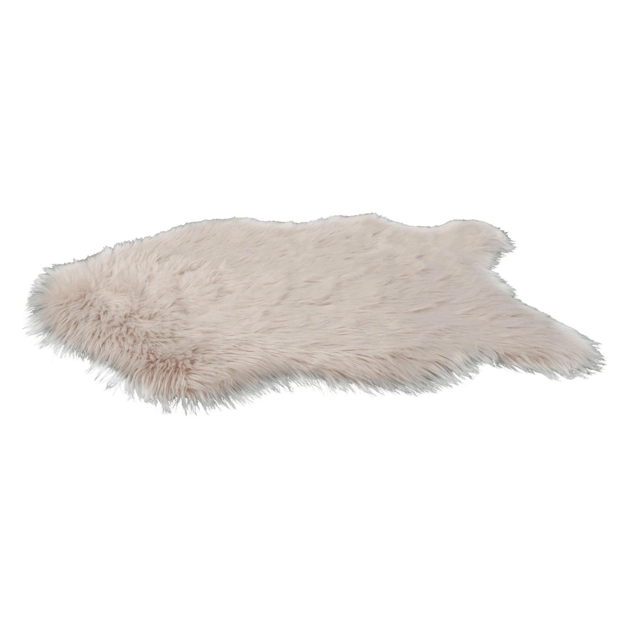 Covor EBONY TYP 2, 60x90 cm, forma atipica, bej, blana artificiala