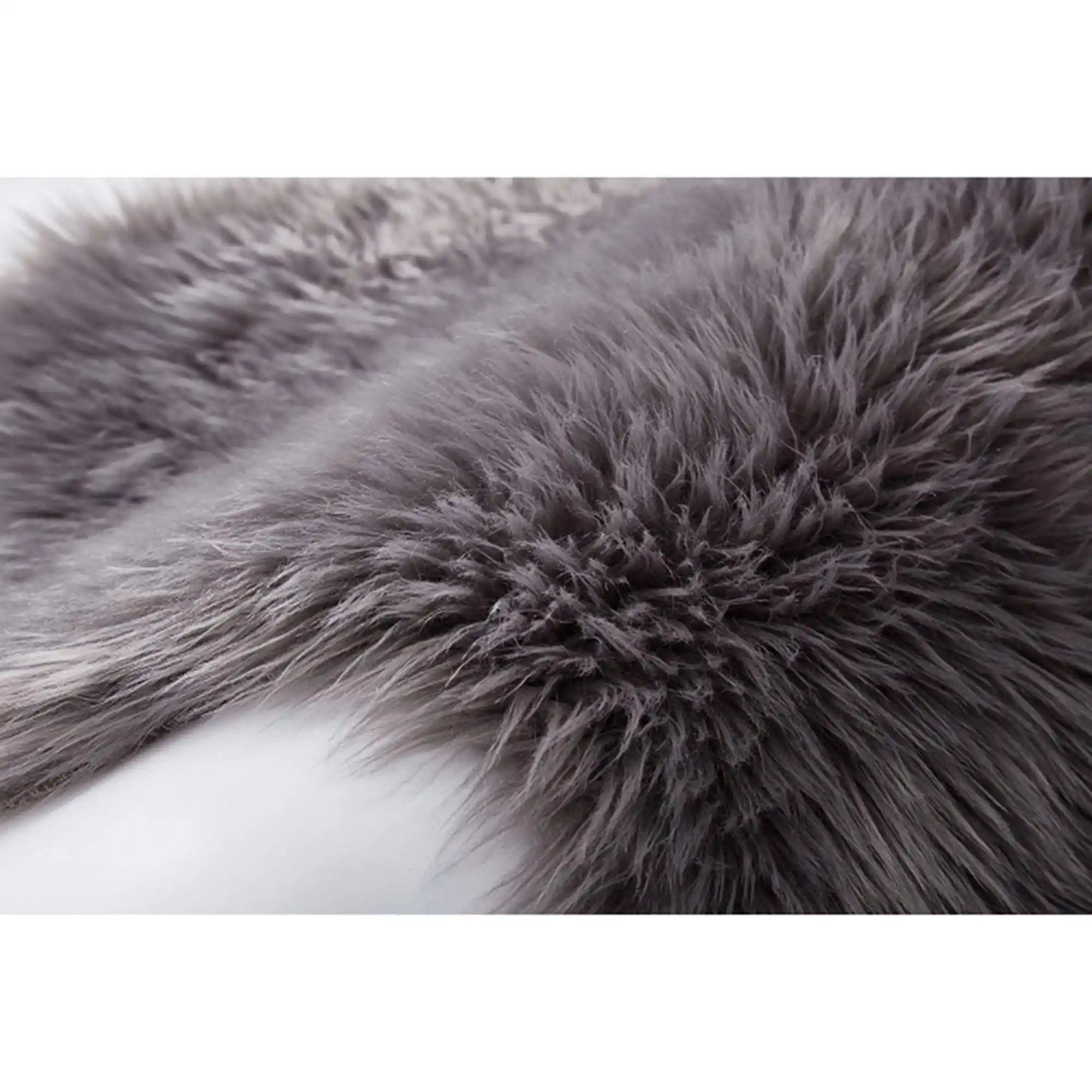 Covor EBONY TYP 5, 60x90 cm, forma atipica, gri, blana artificiala