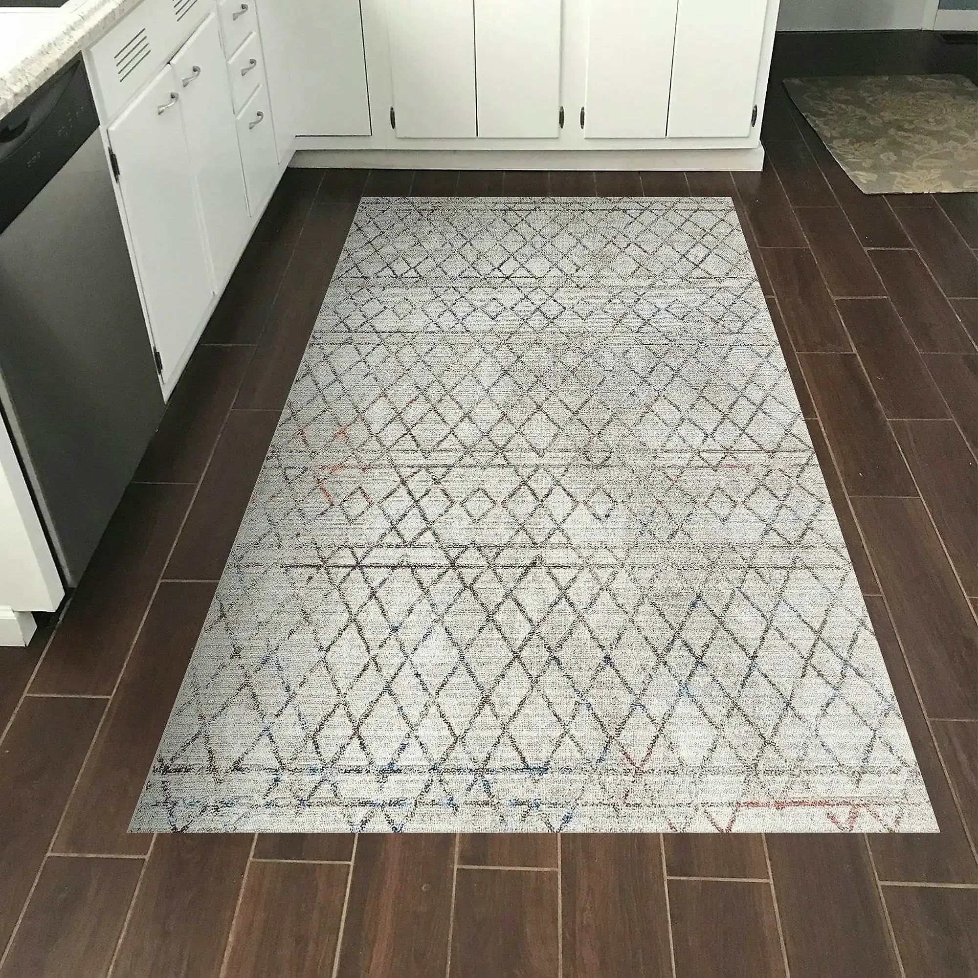 Covor F5079 - V2, 80x120 cm, forma dreptunghiulara, poliester, bej