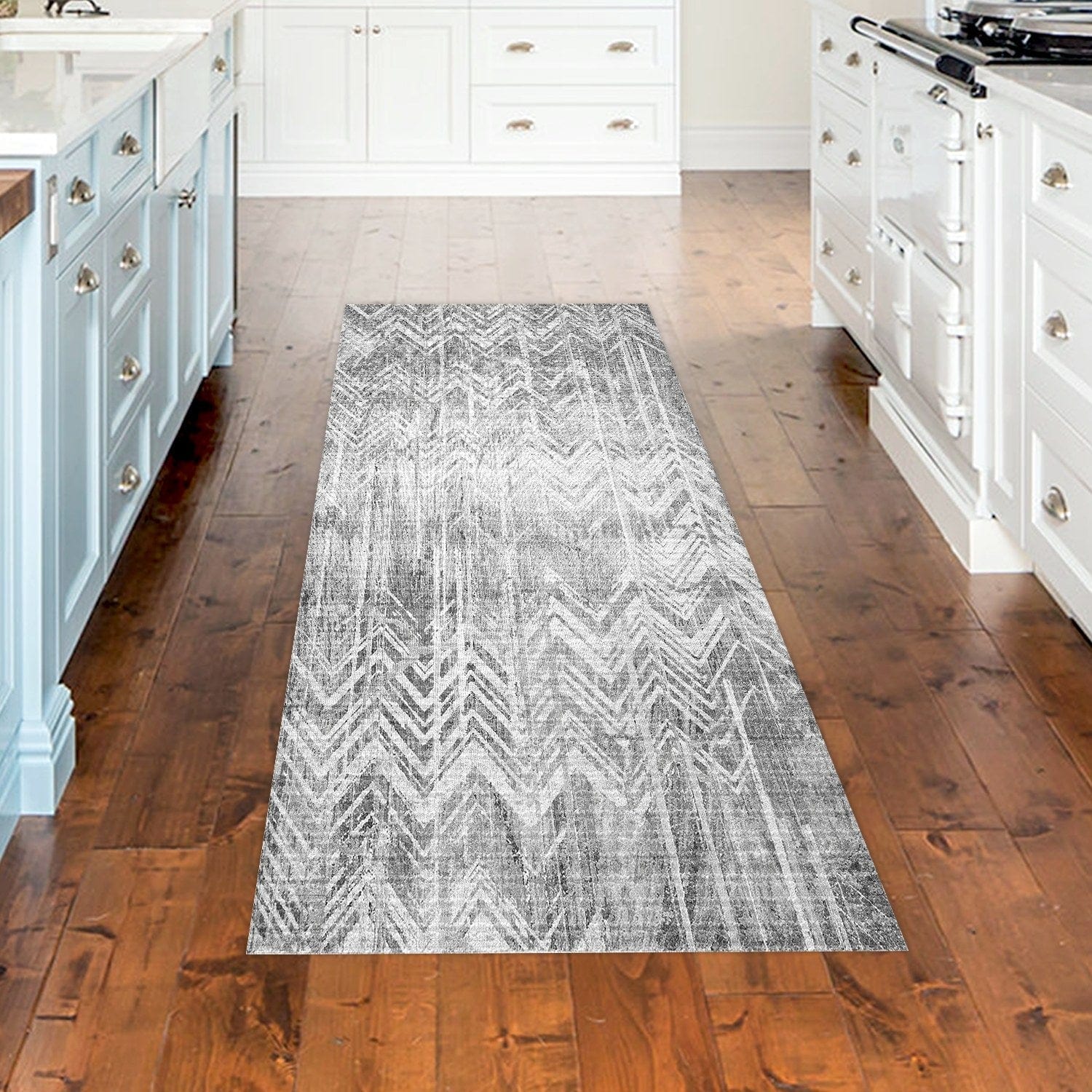 Covor F5083 - V2, 80x120 cm, forma dreptunghiulara, poliester, gri antracit