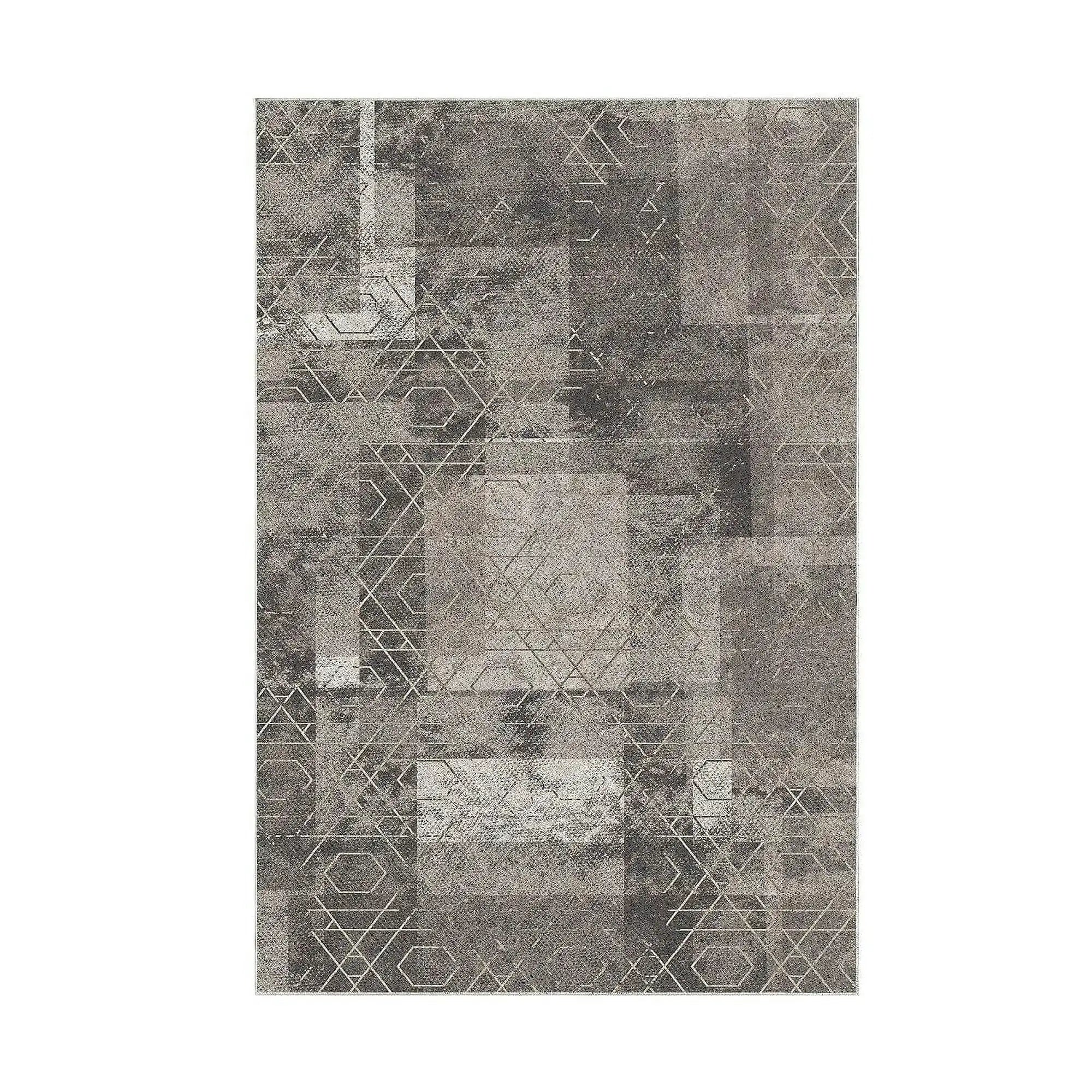 Covor F5132 - V2, 80x120 cm, forma dreptunghiulara, poliester, bej