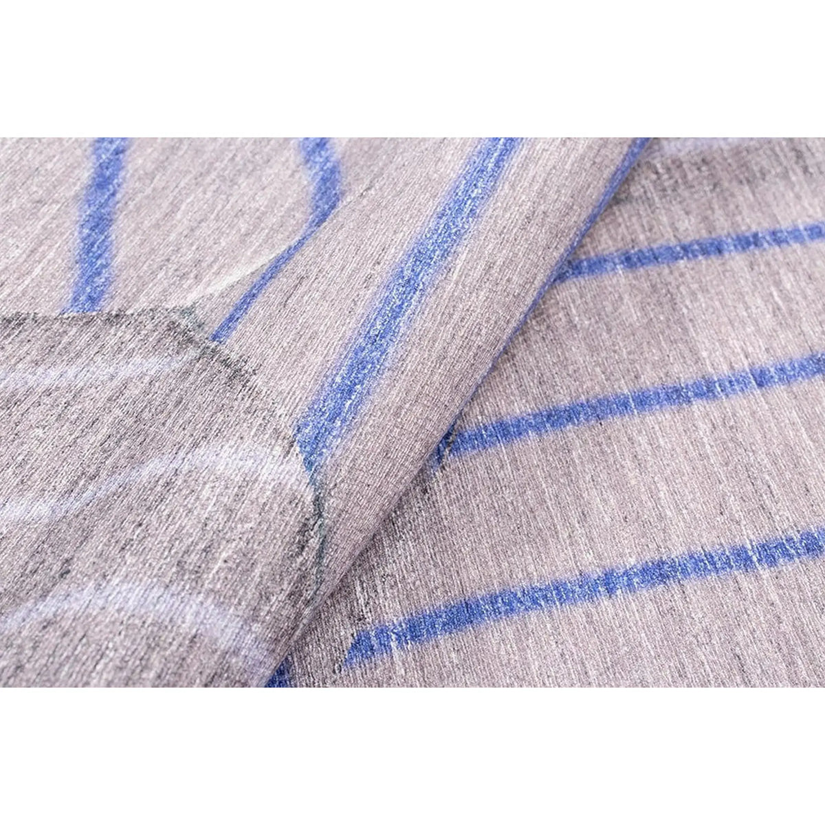 Covor FUNK CHENILLE, 75x150 cm, forma dreptunghiulara, poliester, bej/albastru, AL 179 MR