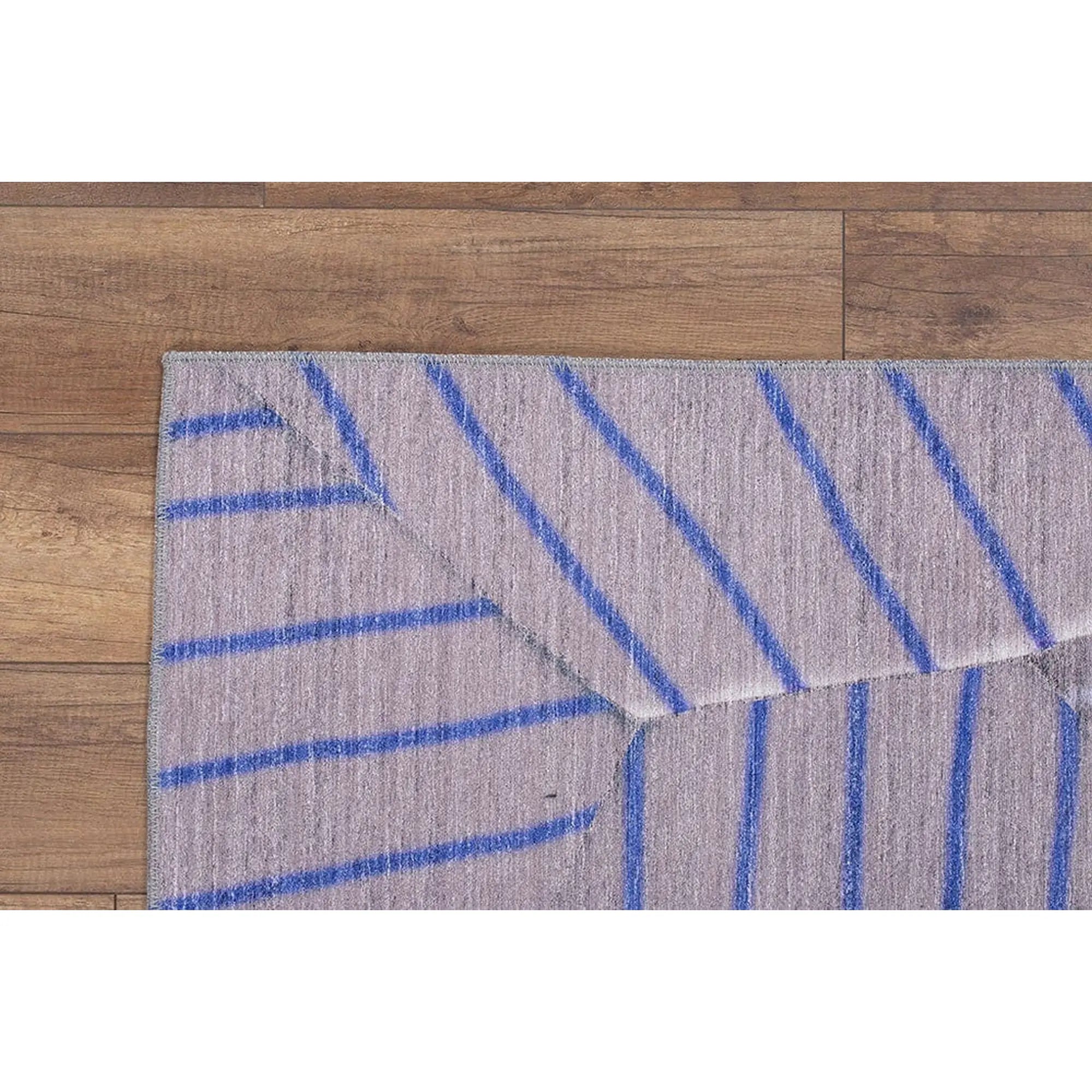 Covor FUNK CHENILLE, 75x150 cm, forma dreptunghiulara, poliester, bej/albastru, AL 179 MR