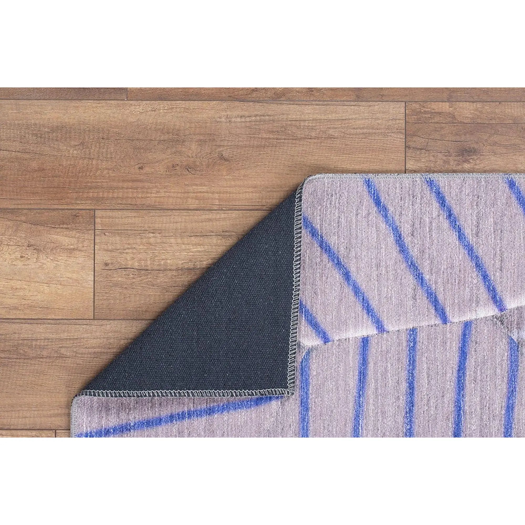 Covor FUNK CHENILLE, 75x150 cm, forma dreptunghiulara, poliester, bej/albastru, AL 179 MR