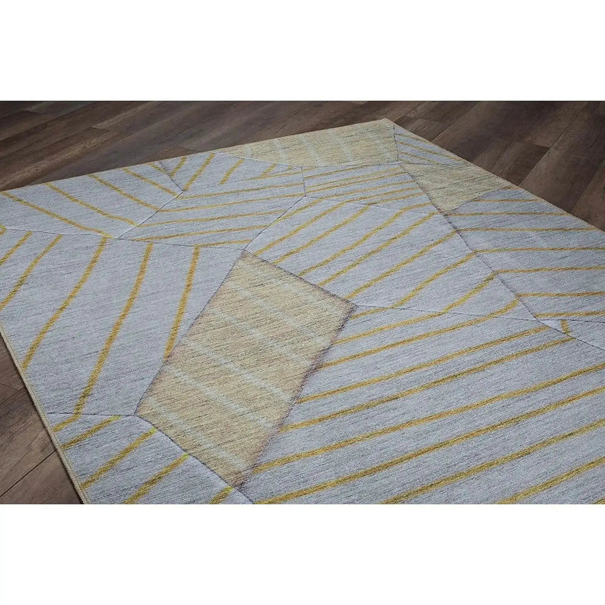 Covor FUNK CHENILLE, 75x150 cm, forma dreptunghiulara, poliester, galben/bej, AL 179 SR