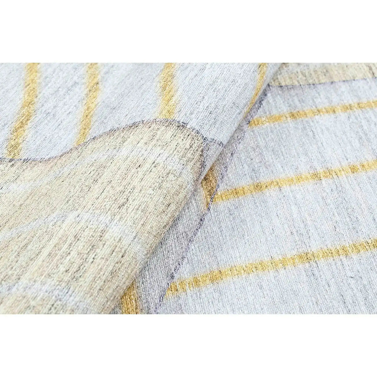 Covor FUNK CHENILLE, 75x150 cm, forma dreptunghiulara, poliester, galben/bej, AL 179 SR