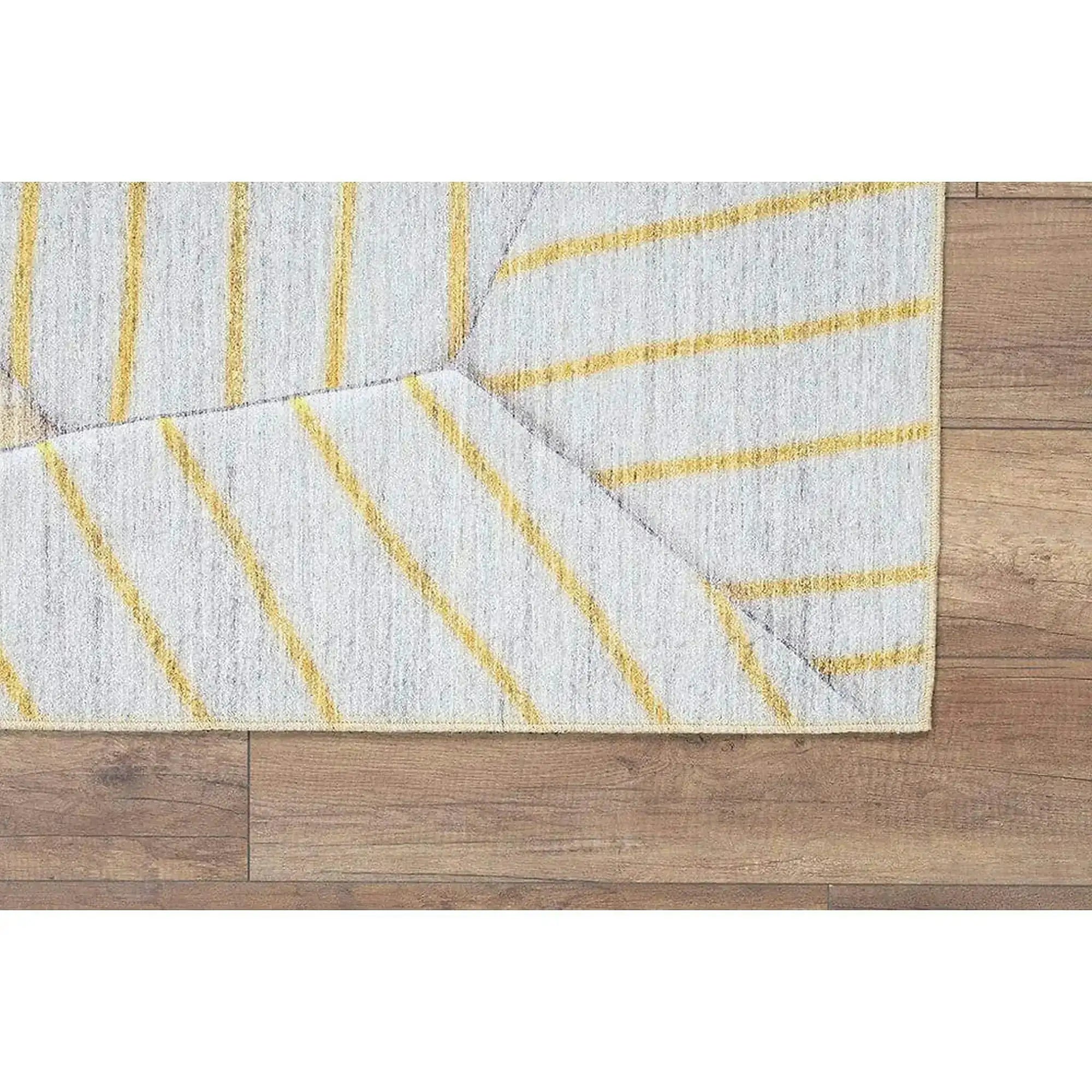Covor FUNK CHENILLE, 75x150 cm, forma dreptunghiulara, poliester, galben/bej, AL 179 SR
