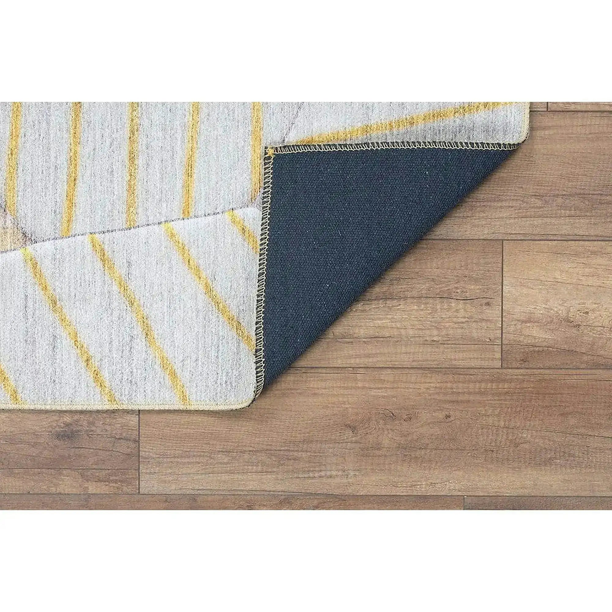 Covor FUNK CHENILLE, 75x150 cm, forma dreptunghiulara, poliester, galben/bej, AL 179 SR