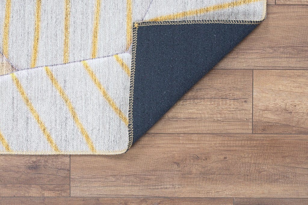 Covor FUNK CHENILLE, 75x150 cm, forma dreptunghiulara, poliester, galben/bej, AL 179 SR