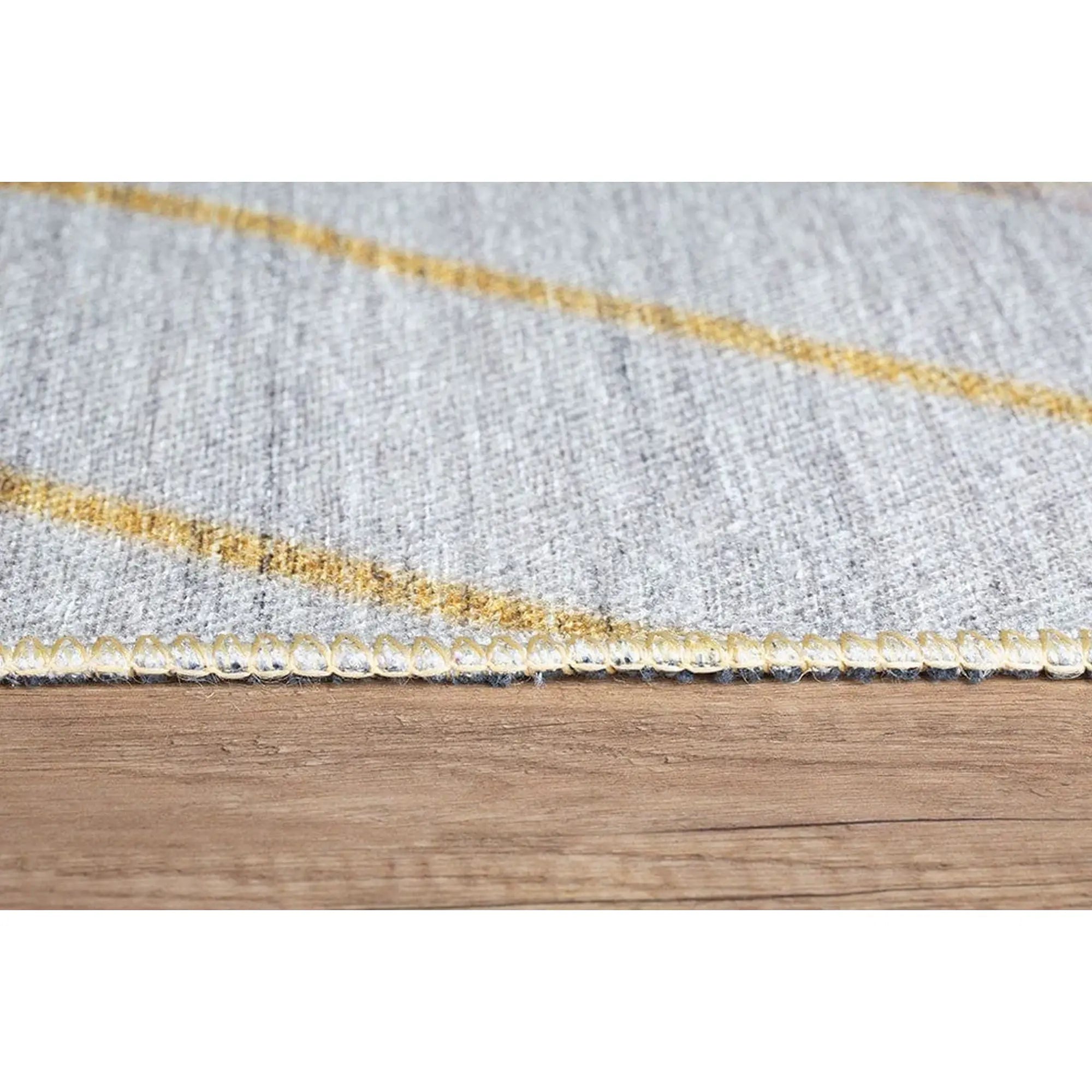 Covor FUNK CHENILLE, 75x150 cm, forma dreptunghiulara, poliester, galben/bej, AL 179 SR