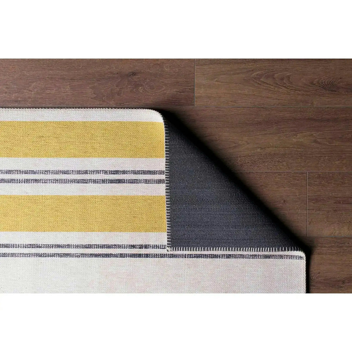 Covor FUNK CHENILLE, 75x150 cm, forma dreptunghiulara, poliester, galben/crem/gri, AL 13
