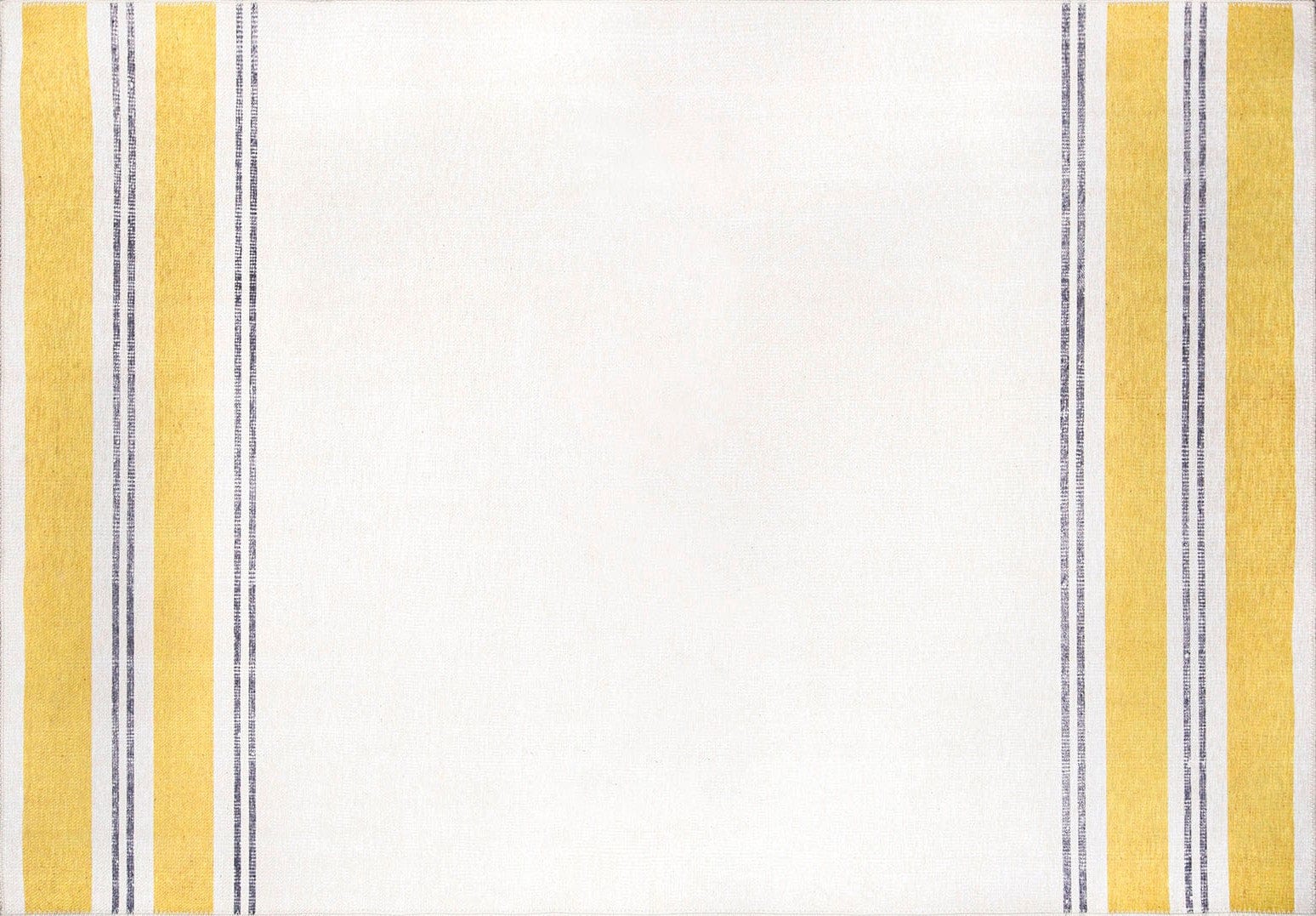 Covor FUNK CHENILLE, 75x150 cm, forma dreptunghiulara, poliester, galben/crem/gri, AL 13