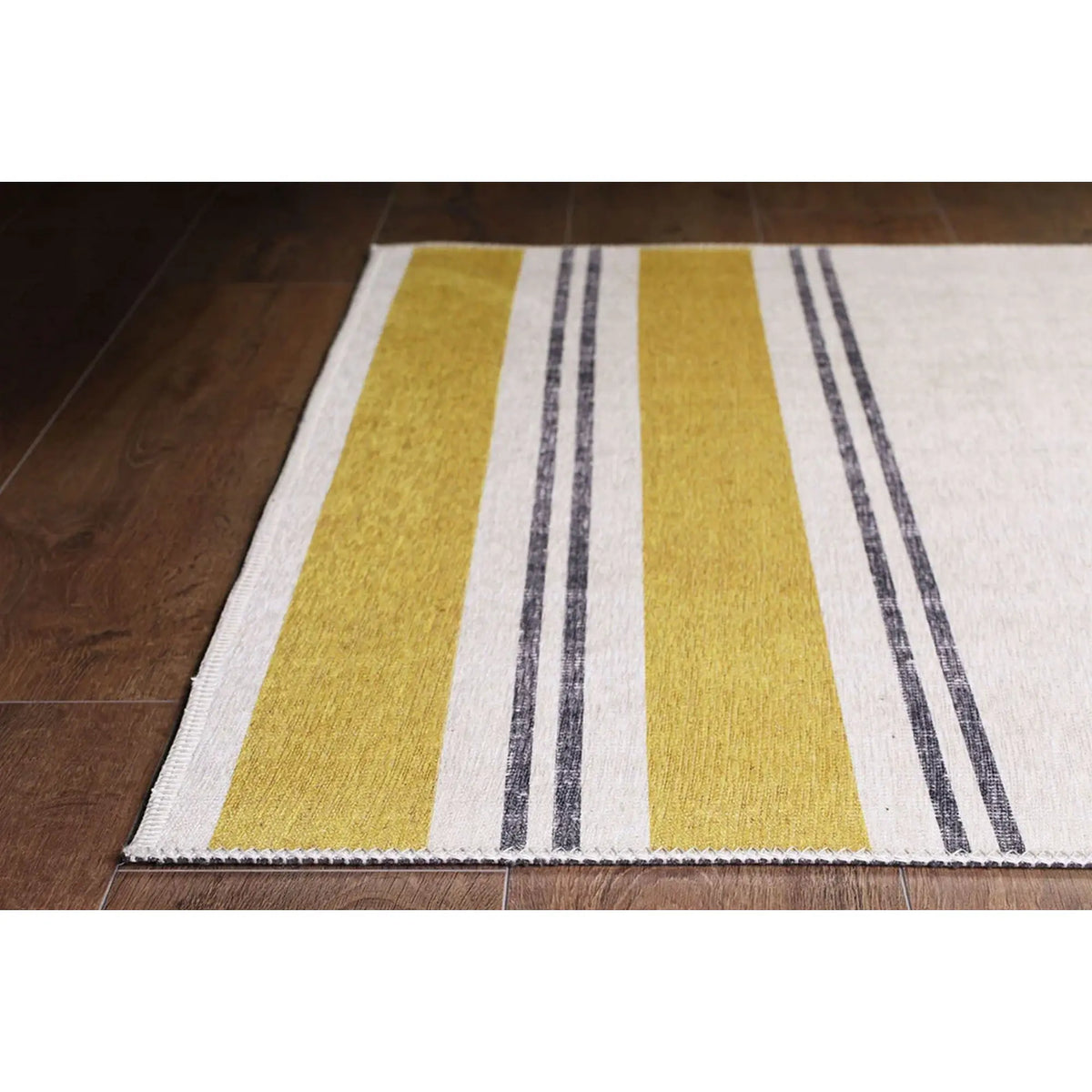 Covor FUNK CHENILLE, 75x150 cm, forma dreptunghiulara, poliester, galben/crem/gri, AL 13