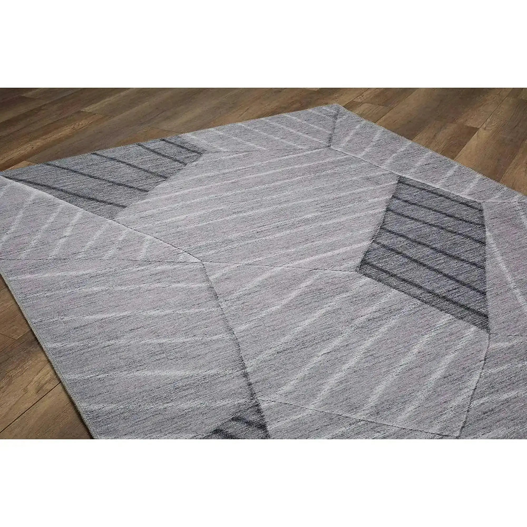 Covor FUNK CHENILLE, 75x150 cm, forma dreptunghiulara, poliester, gri, AL 179