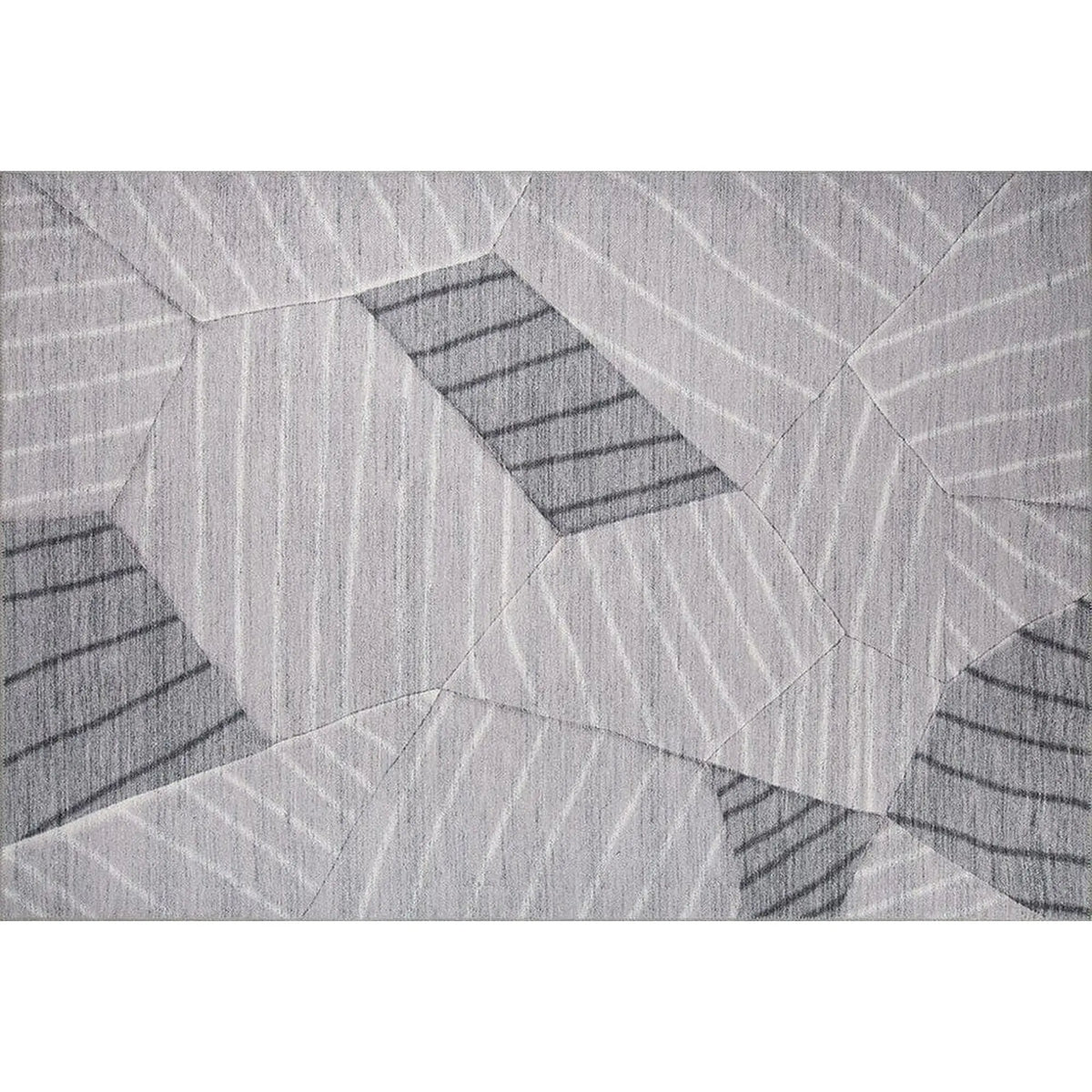 Covor FUNK CHENILLE, 75x150 cm, forma dreptunghiulara, poliester, gri, AL 179