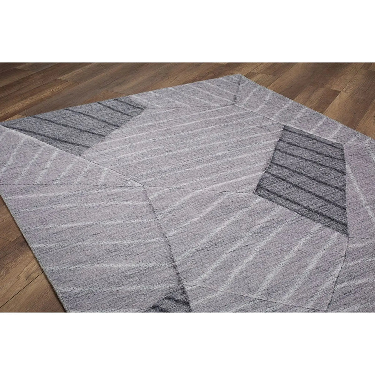 Covor FUNK CHENILLE, 75x150 cm, forma dreptunghiulara, poliester, gri, AL 179