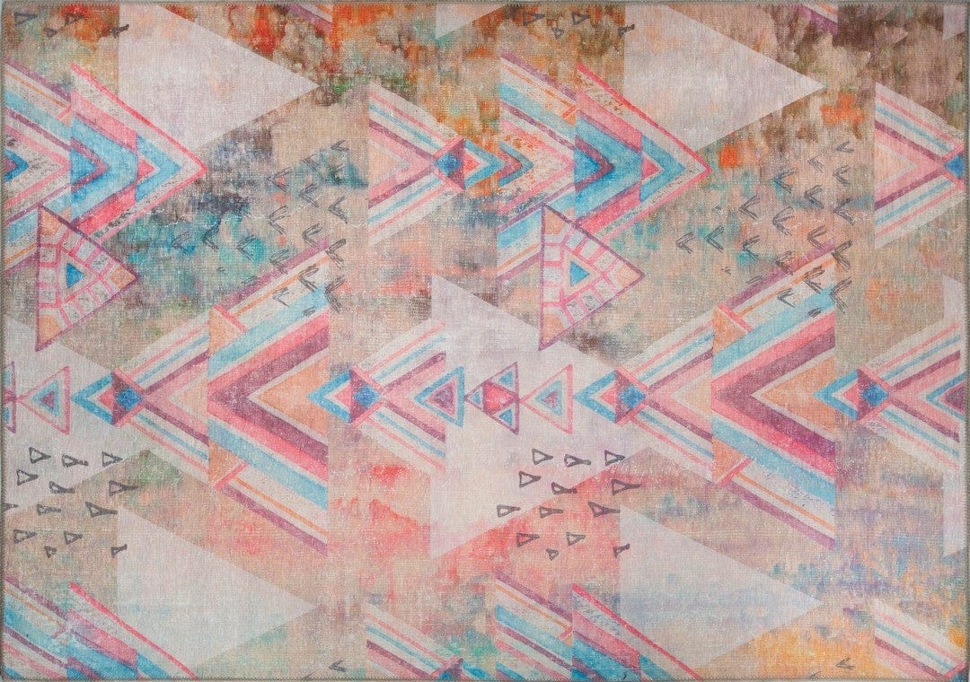 Covor FUNK CHENILLE, 75x150 cm, forma dreptunghiulara, poliester, multicolor, AL 129