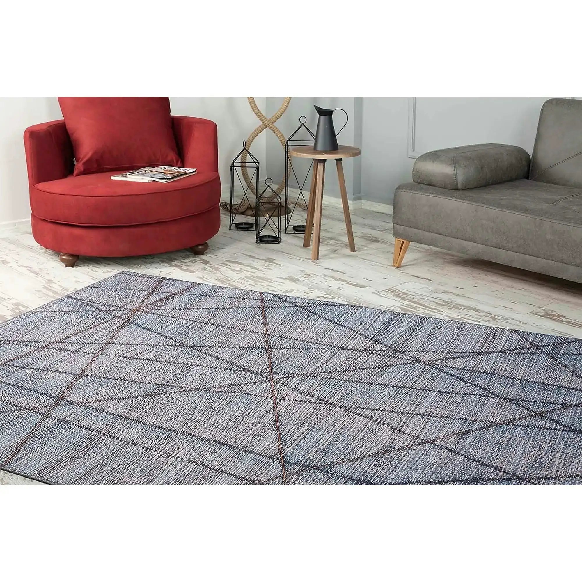 Covor FUNK CHENILLE, 75x150 cm, forma dreptunghiulara, poliester, multicolor, AL 163