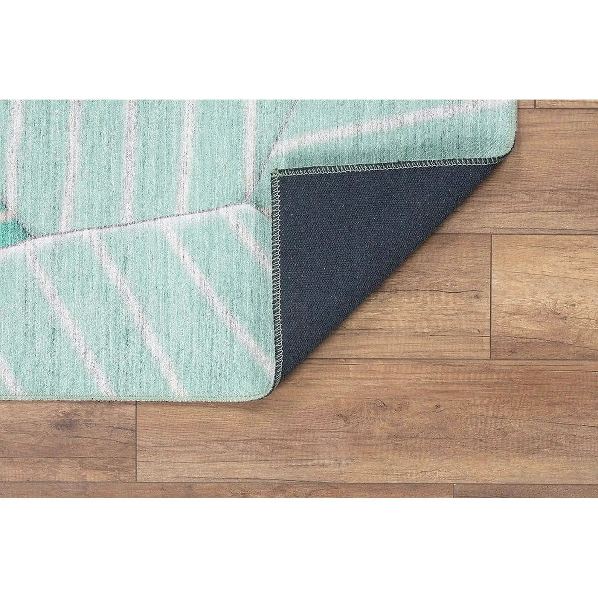 Covor FUNK CHENILLE, 75x150 cm, forma dreptunghiulara, poliester, turcoaz, AL 179 Y
