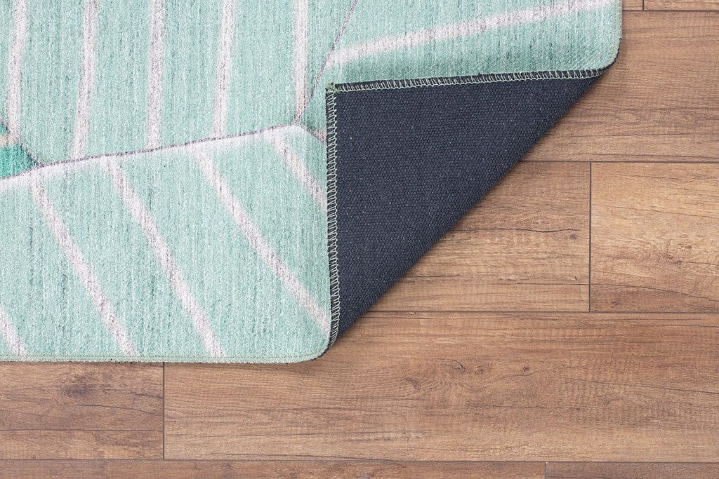 Covor FUNK CHENILLE, 75x150 cm, forma dreptunghiulara, poliester, turcoaz, AL 179 Y