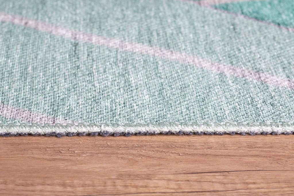 Covor FUNK CHENILLE, 75x150 cm, forma dreptunghiulara, poliester, turcoaz, AL 179 Y