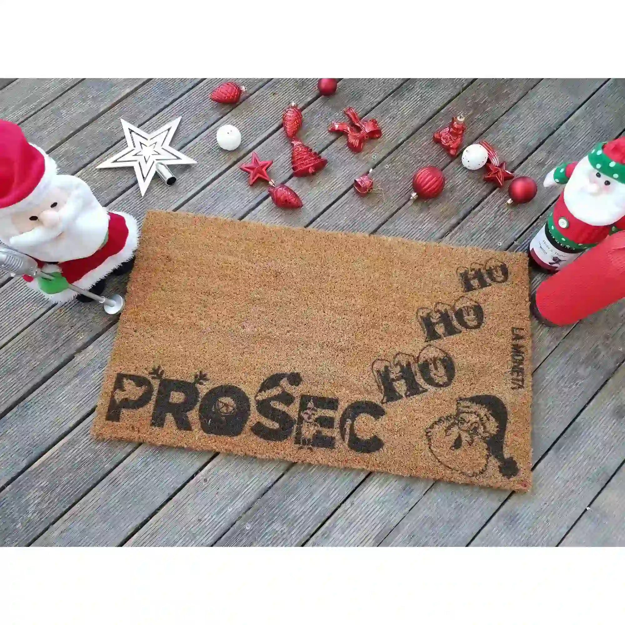 Covor intrare 796LMN9845, 40x70 cm, forma dreptunghiulara, fibre de cocos, maro/negru