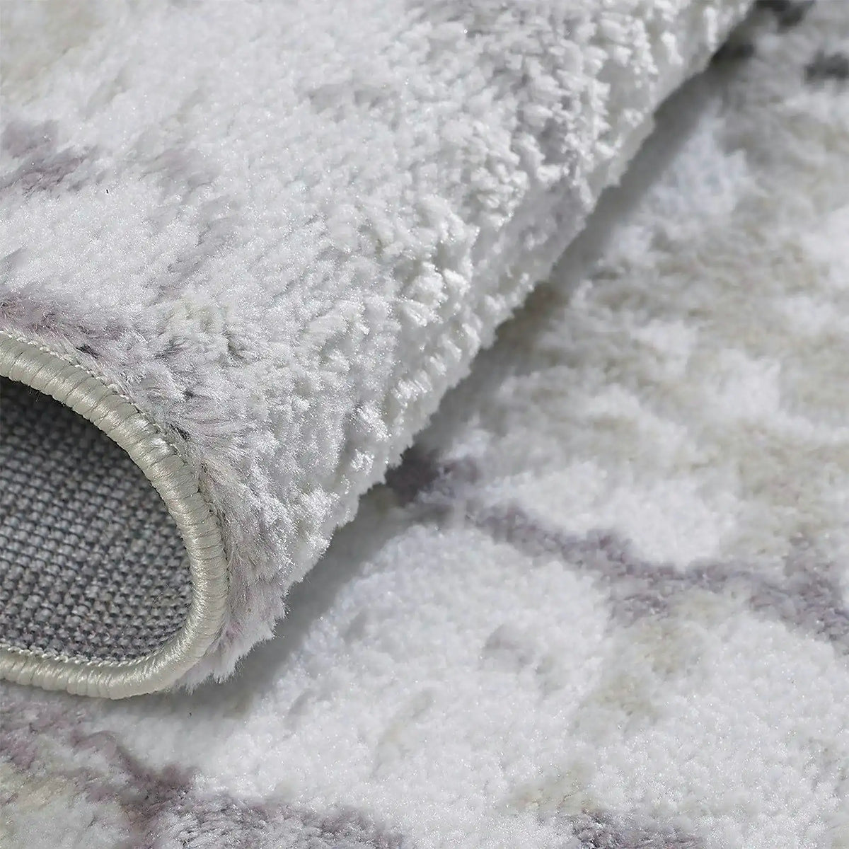 Covor JASMINE 1423, 160x230 cm, forma dreptunghiulara, poliester, gri/alb