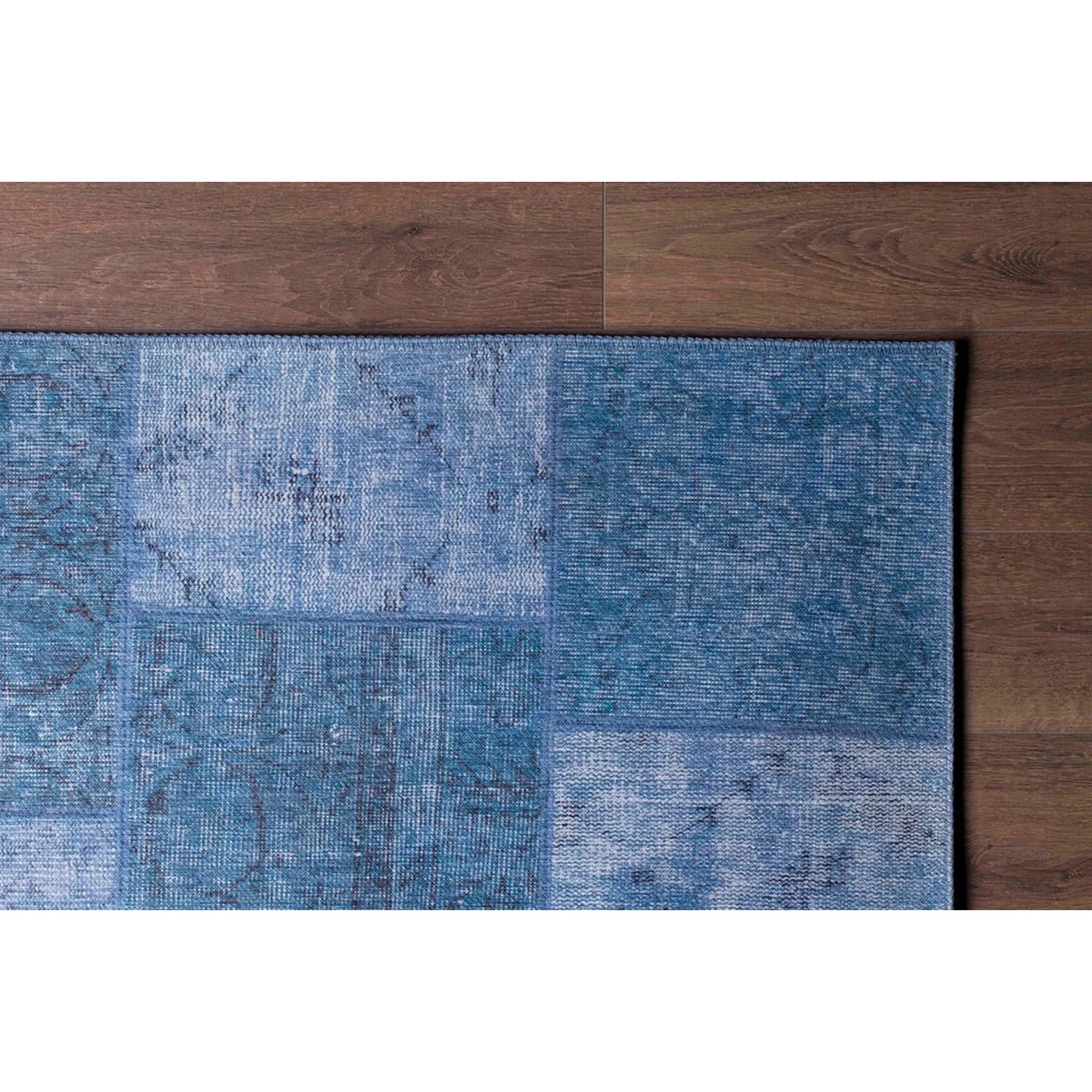 Covor JAZZ CHENILLE, 75x150 cm, forma dreptunghiulara, poliester, albastru, AL 46