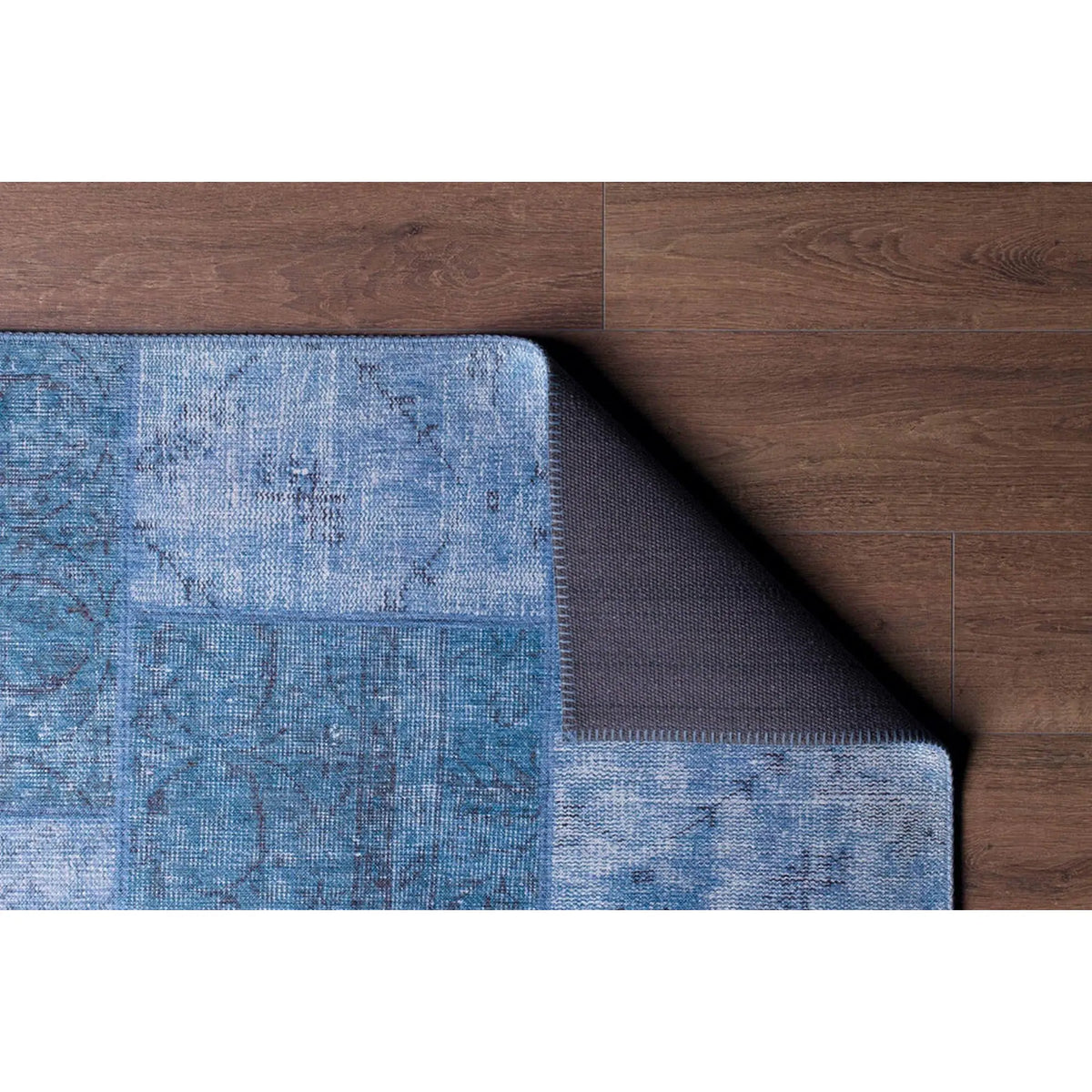 Covor JAZZ CHENILLE, 75x150 cm, forma dreptunghiulara, poliester, albastru, AL 46