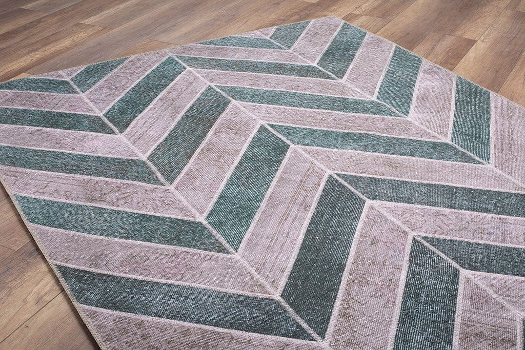 Covor JAZZ CHENILLE, 75x150 cm, forma dreptunghiulara, poliester, bej/verde, AL 49