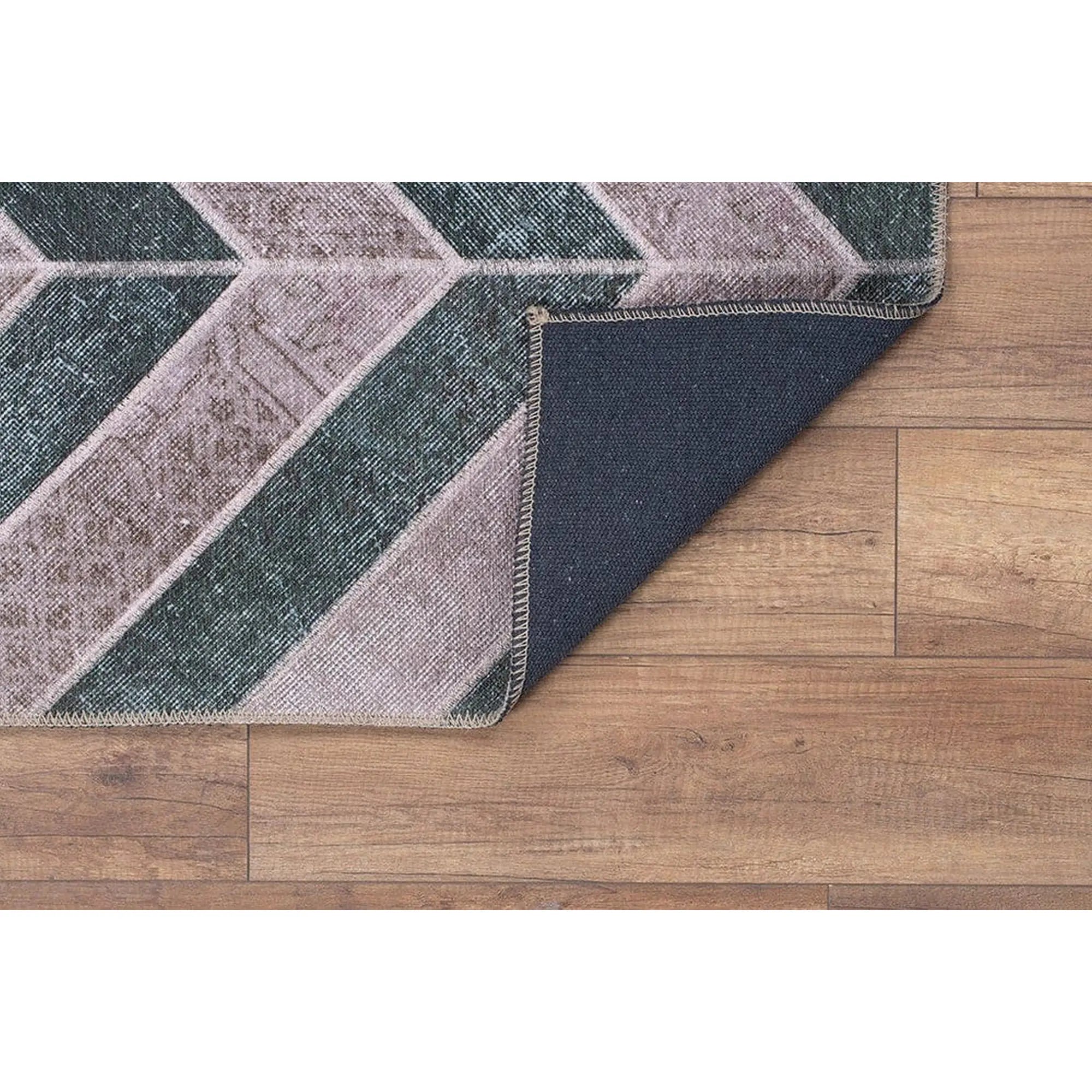Covor JAZZ CHENILLE, 75x150 cm, forma dreptunghiulara, poliester, bej/verde, AL 49