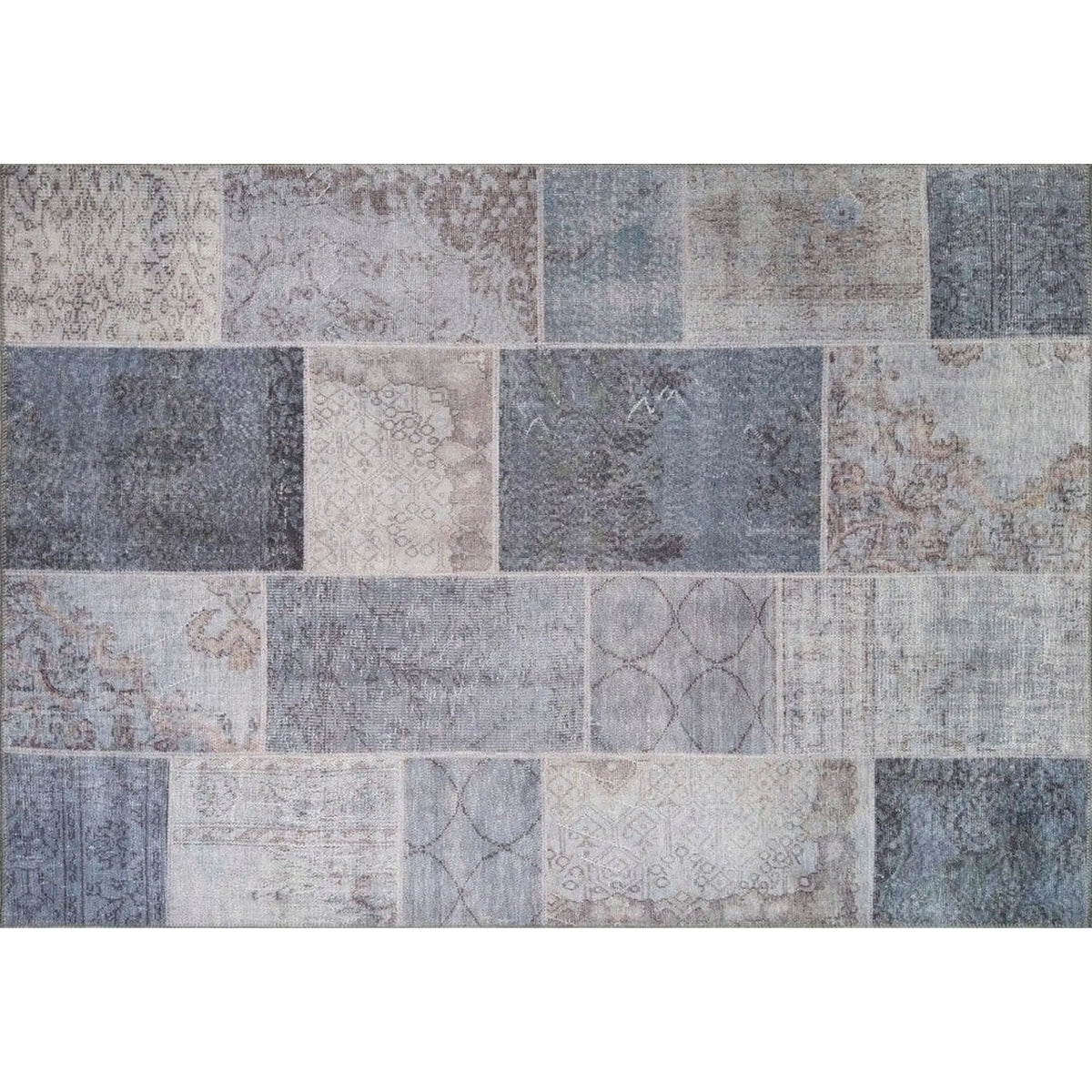 Covor JAZZ CHENILLE, 75x150 cm, forma dreptunghiulara, poliester, gri, AL 83