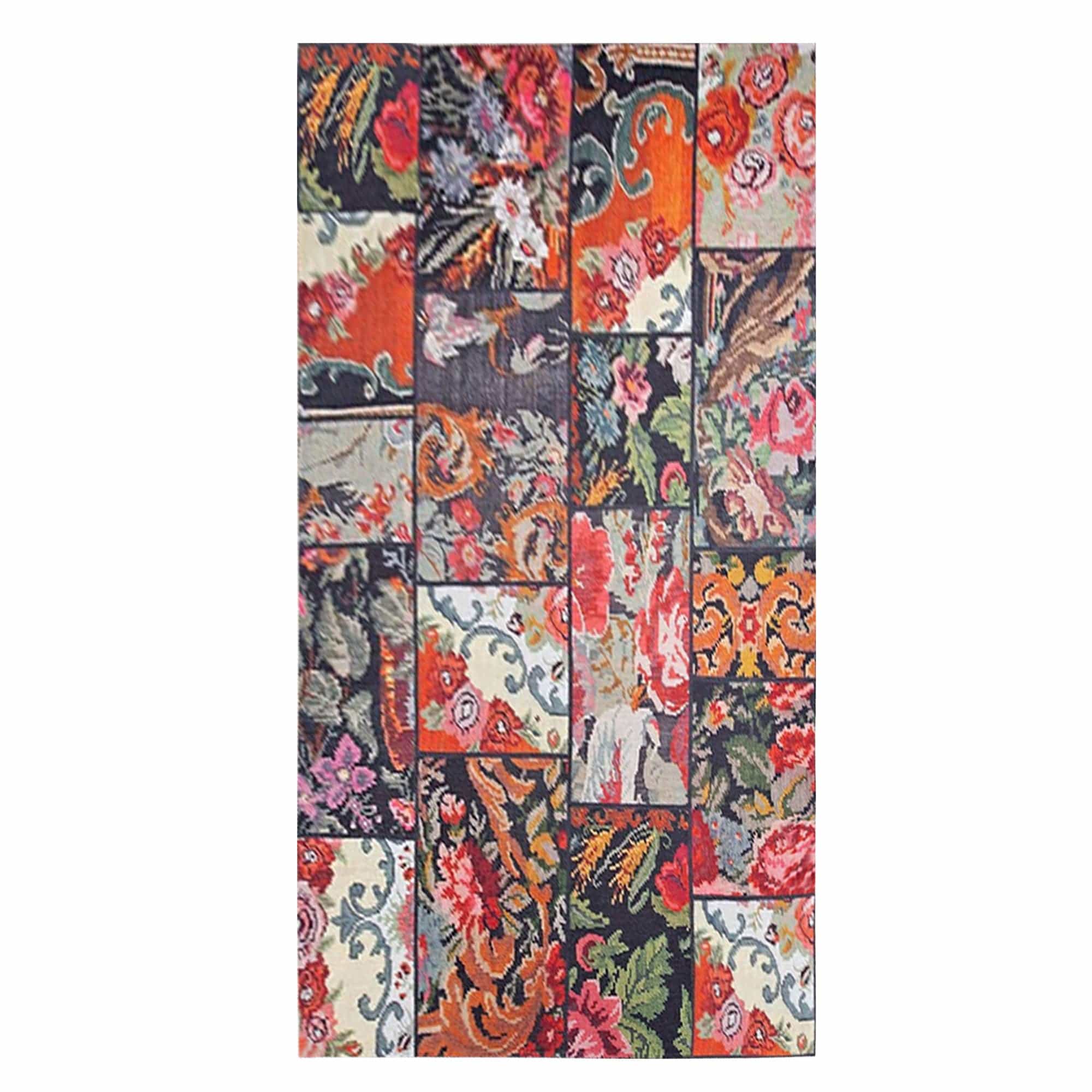 Covor JAZZ CHENILLE, 75x150 cm, forma dreptunghiulara, poliester, multicolor, AL 153