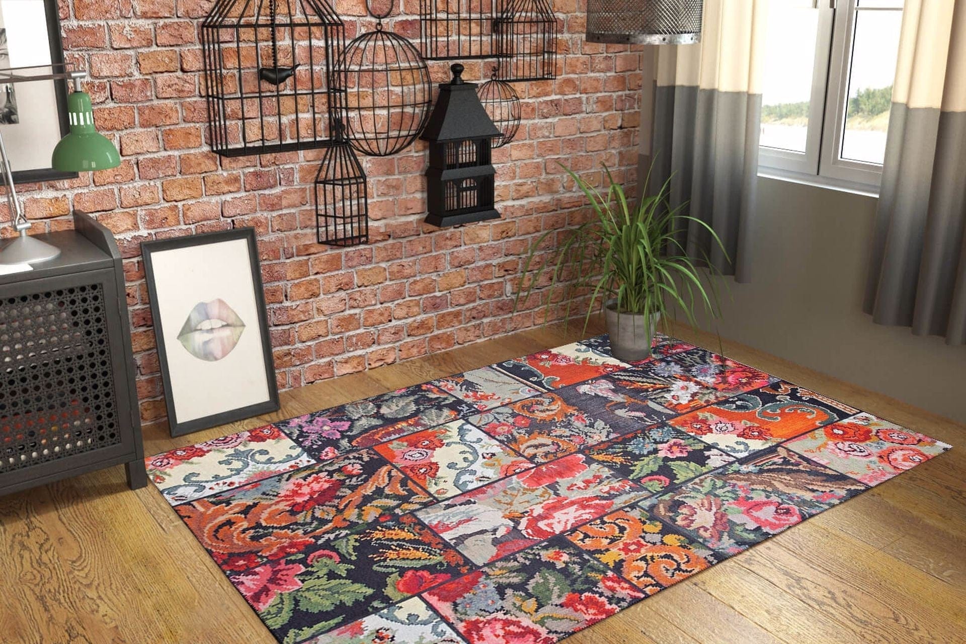 Covor JAZZ CHENILLE, 75x150 cm, forma dreptunghiulara, poliester, multicolor, AL 153