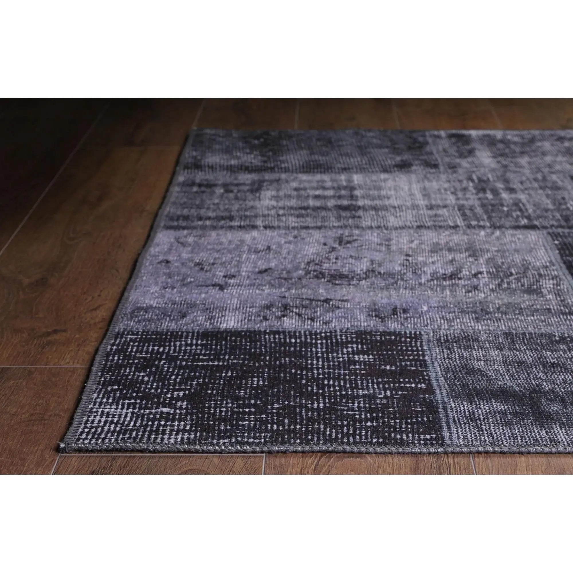 Covor JAZZ CHENILLE, 75x150 cm, forma dreptunghiulara, poliester, negru, AL 81