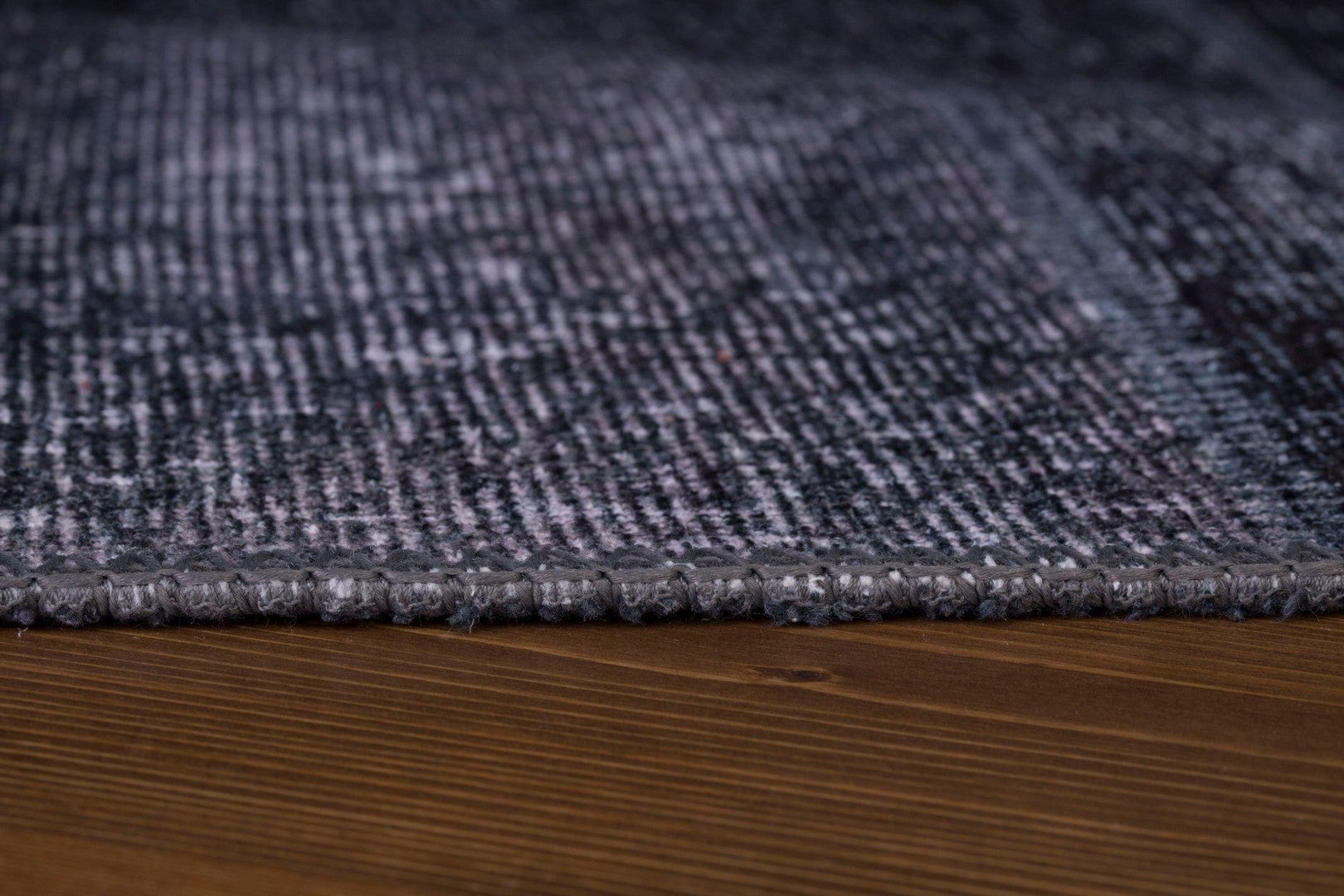 Covor JAZZ CHENILLE, 75x150 cm, forma dreptunghiulara, poliester, negru, AL 81