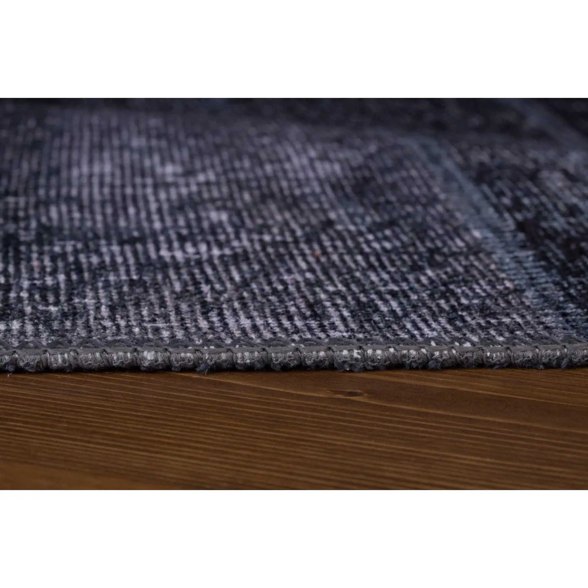 Covor JAZZ CHENILLE, 75x150 cm, forma dreptunghiulara, poliester, negru, AL 81