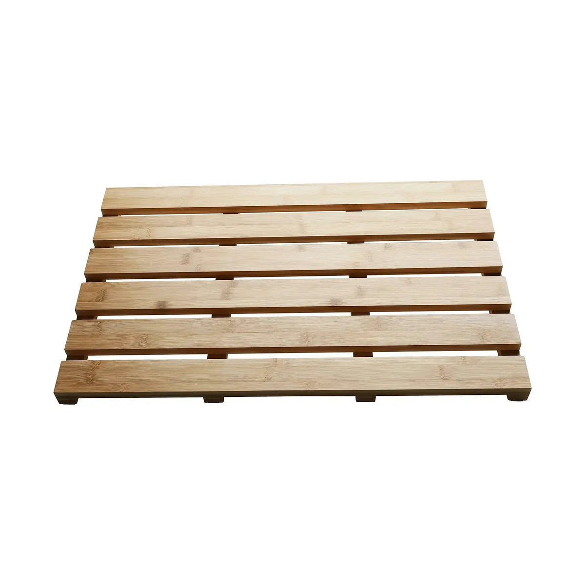 Covor KLERA, 38x59x3 cm, forma dreptunghiulara, bambus lacuit, lemn, anti-alunecare