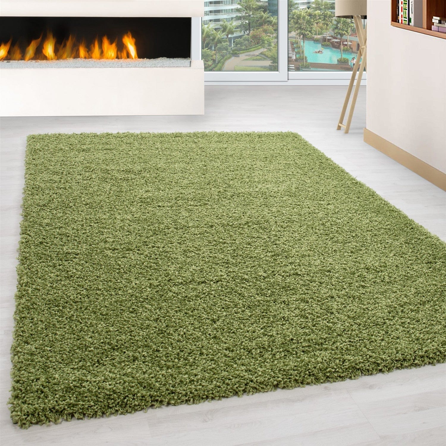 Covor LIFE, 80x250 cm, forma dreptunghiulara, polipropilena, verde, 1500 - V2