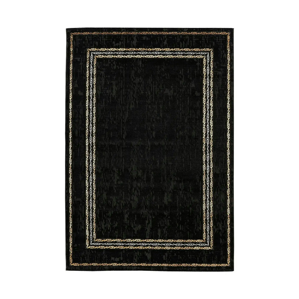 Covor MARMARIS 404, 160x230 cm, forma dreptunghiulara, polipropilena/poliester, negru