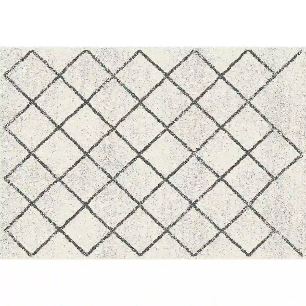 Covor MATES TYP 2, 57x90 cm, forma dreptunghiulara, poliester, bej/negru