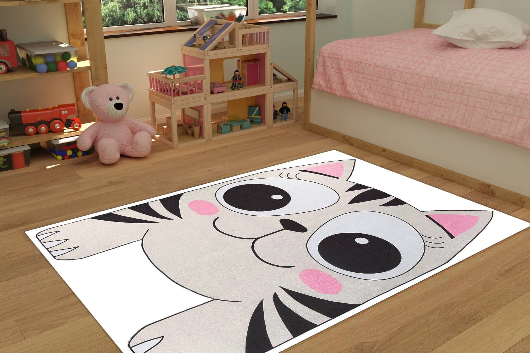 Covor MINOR CHENILLE, 75x150 cm, forma dreptunghiulara, poliester, multicolor, AL 306