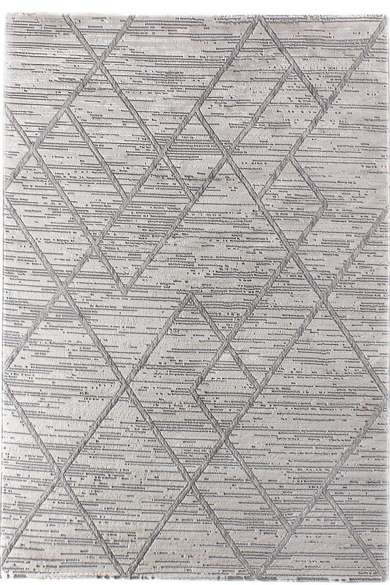 Covor MOTTO, 80x300 cm, forma dreptunghiulara, poliester, gri, 4587