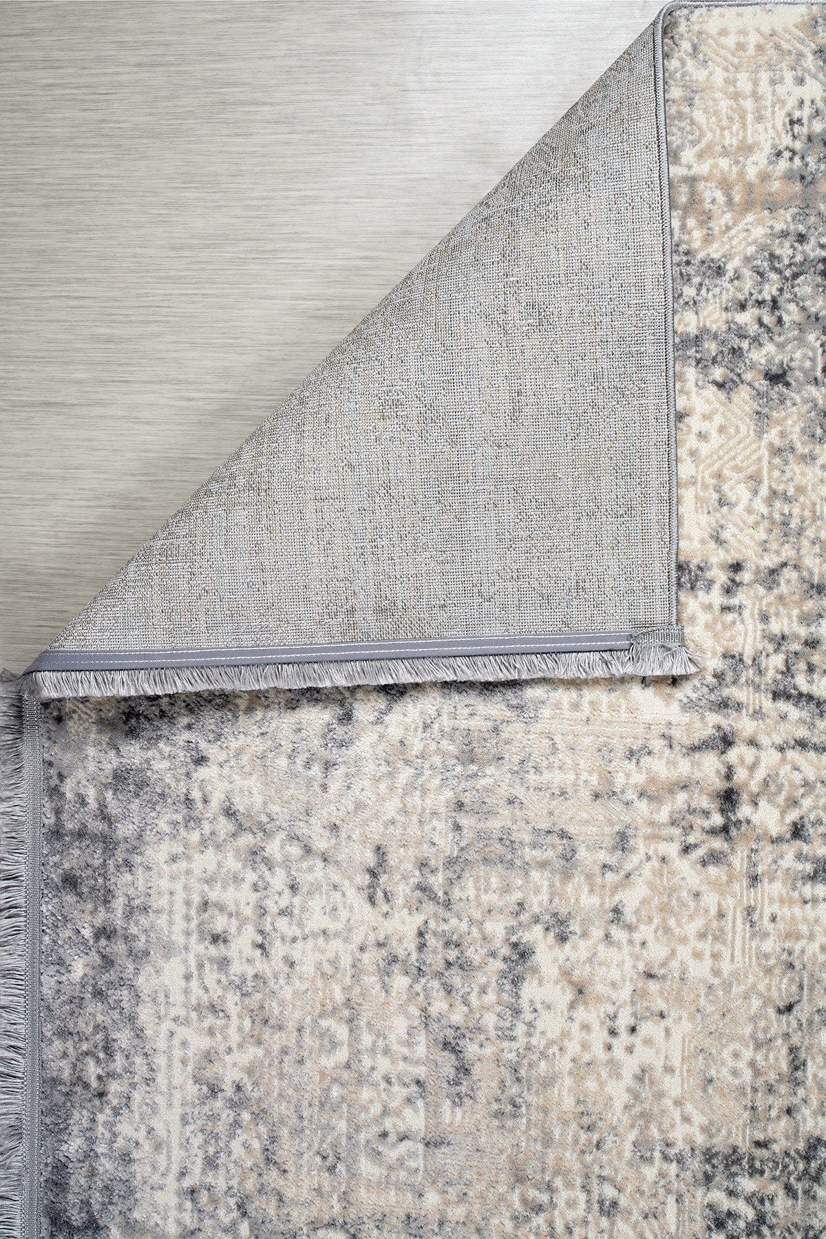 Covor NOTTA, 80x150 cm, forma dreptunghiulara, poliester, gri, 1121