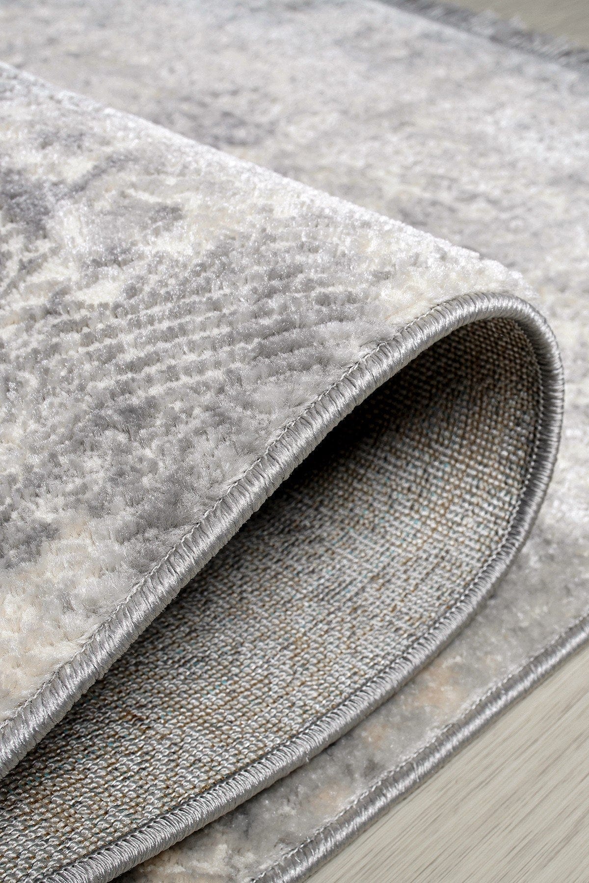 Covor NOTTA, 80x150 cm, forma dreptunghiulara, poliester, gri, 1121