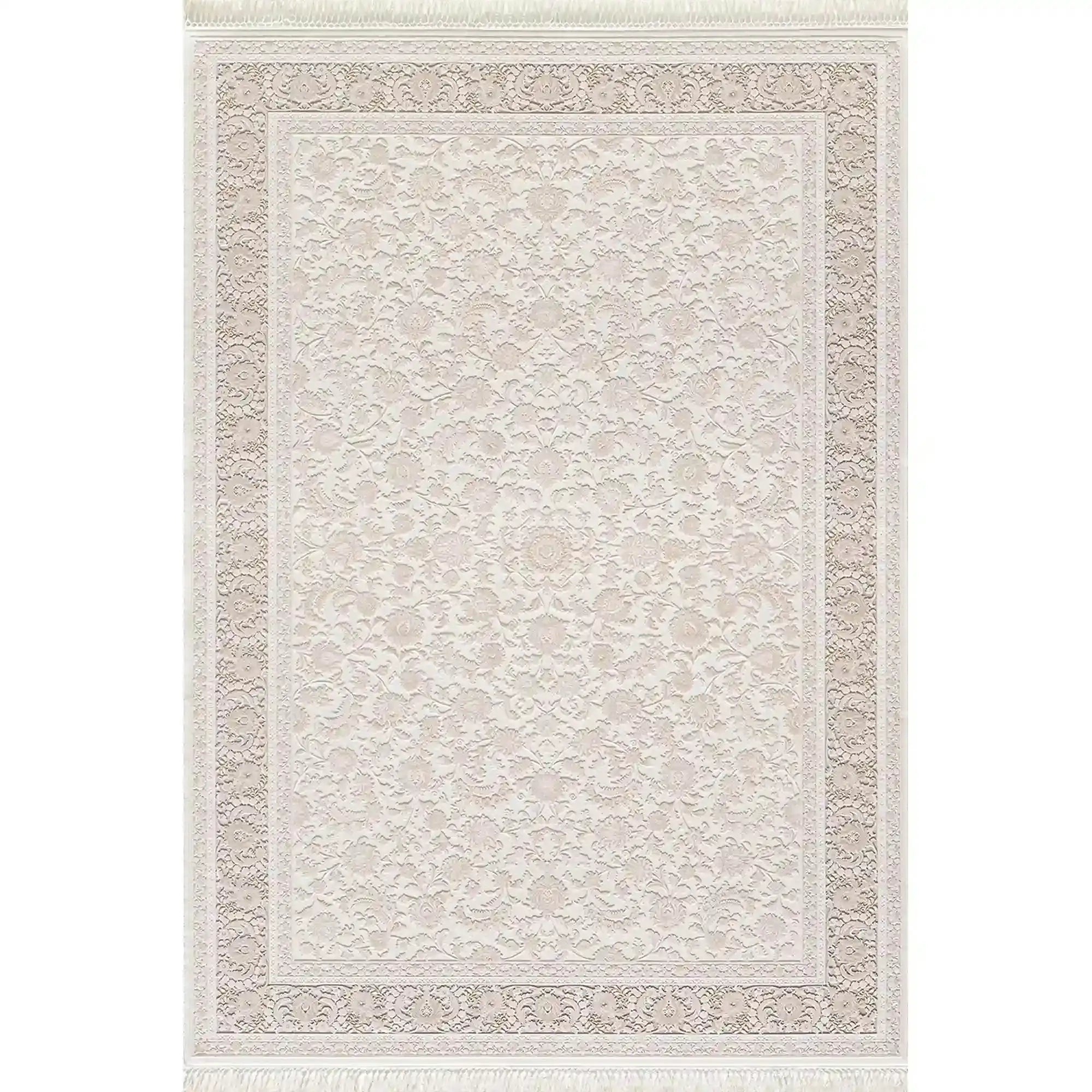 Covor PALACE 05201E, 160x230 cm, forma dreptunghiulara, fibre sintetice, crem/maro deschis