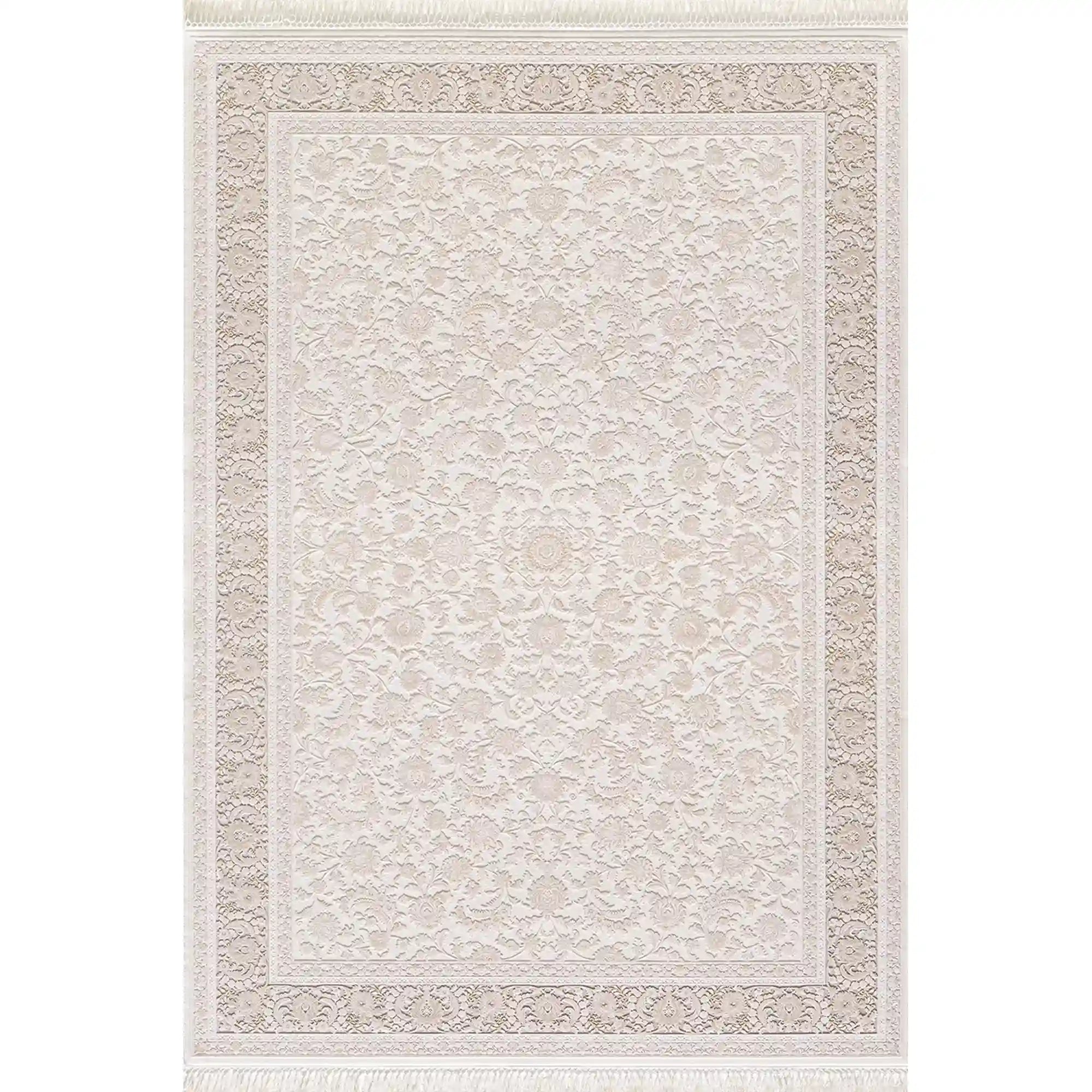 Covor PALACE 05201E, 160x230 cm, forma dreptunghiulara, fibre sintetice, crem/maro deschis